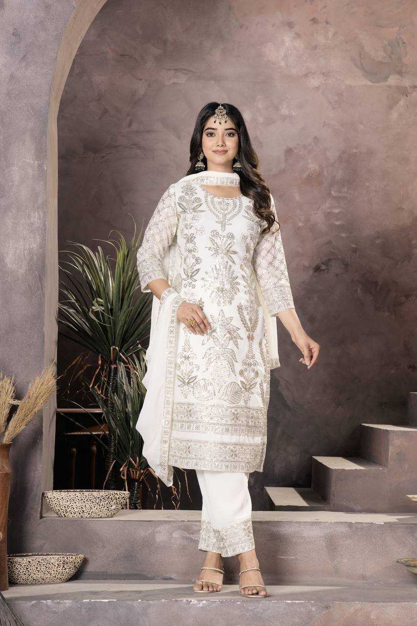 Ynf Georgette KESH533 5060 Suits & Dresses Wholesale Ladies Suits Embroidery Suits Palazzo Suit Manufacturer