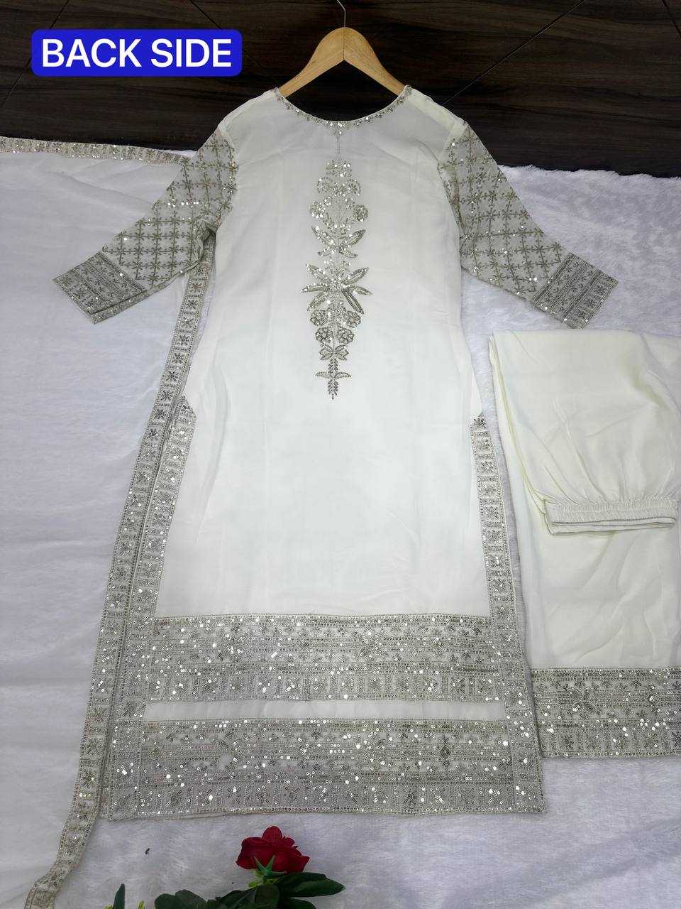 Ynf Georgette KESH533 5060 Suits & Dresses Wholesale Ladies Suits Embroidery Suits Palazzo Suit Manufacturer