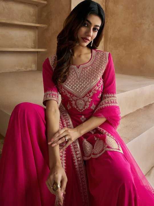 Ynf Georgette KESH545 1029 Suits & Dresses Wholesale Sharara Salwar Suits Embroidery Suits Manufacturer