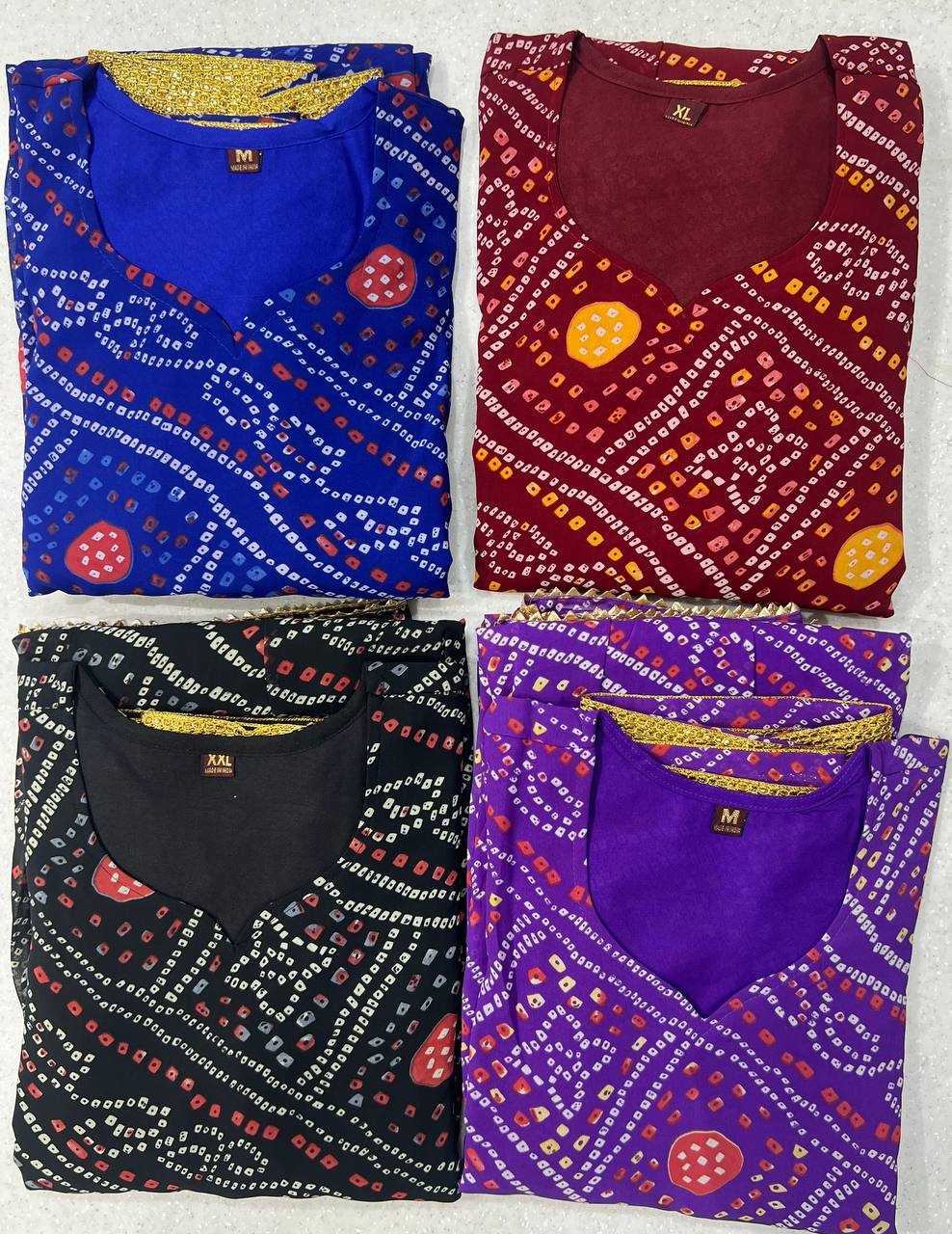 Ynf Georgette RIN125 Banno Swag Gowns Wholesale Printed Gowns Gown With Dupatta Manufacturer