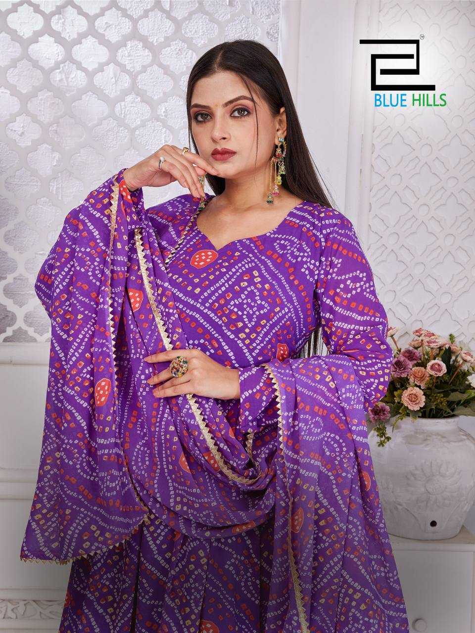 Ynf Georgette RIN125 Banno Swag Gowns Wholesale Printed Gowns Gown With Dupatta Manufacturer