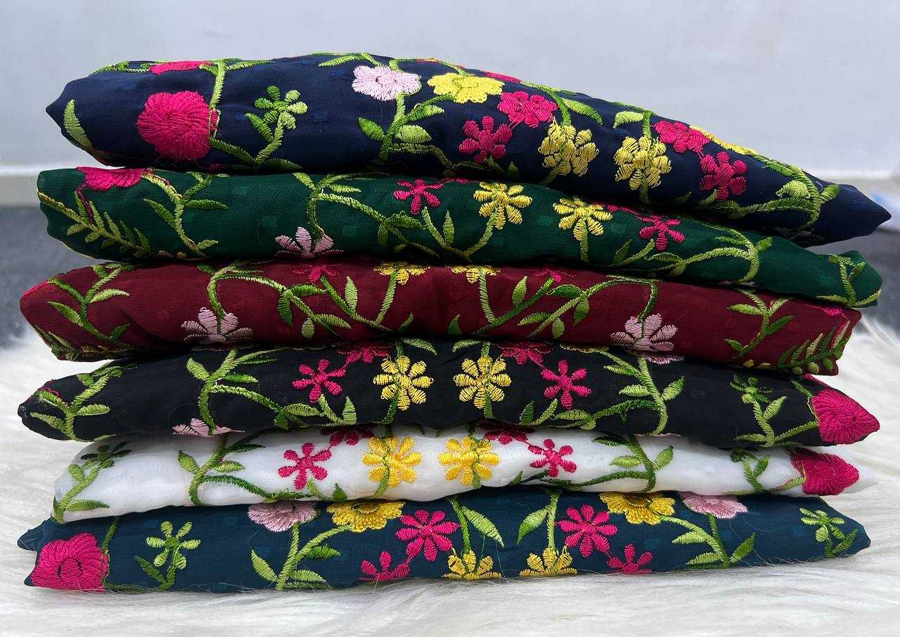 Ynf Georgette RIN125 Sensations Gowns Wholesale Embroidery Gowns Manufacturer