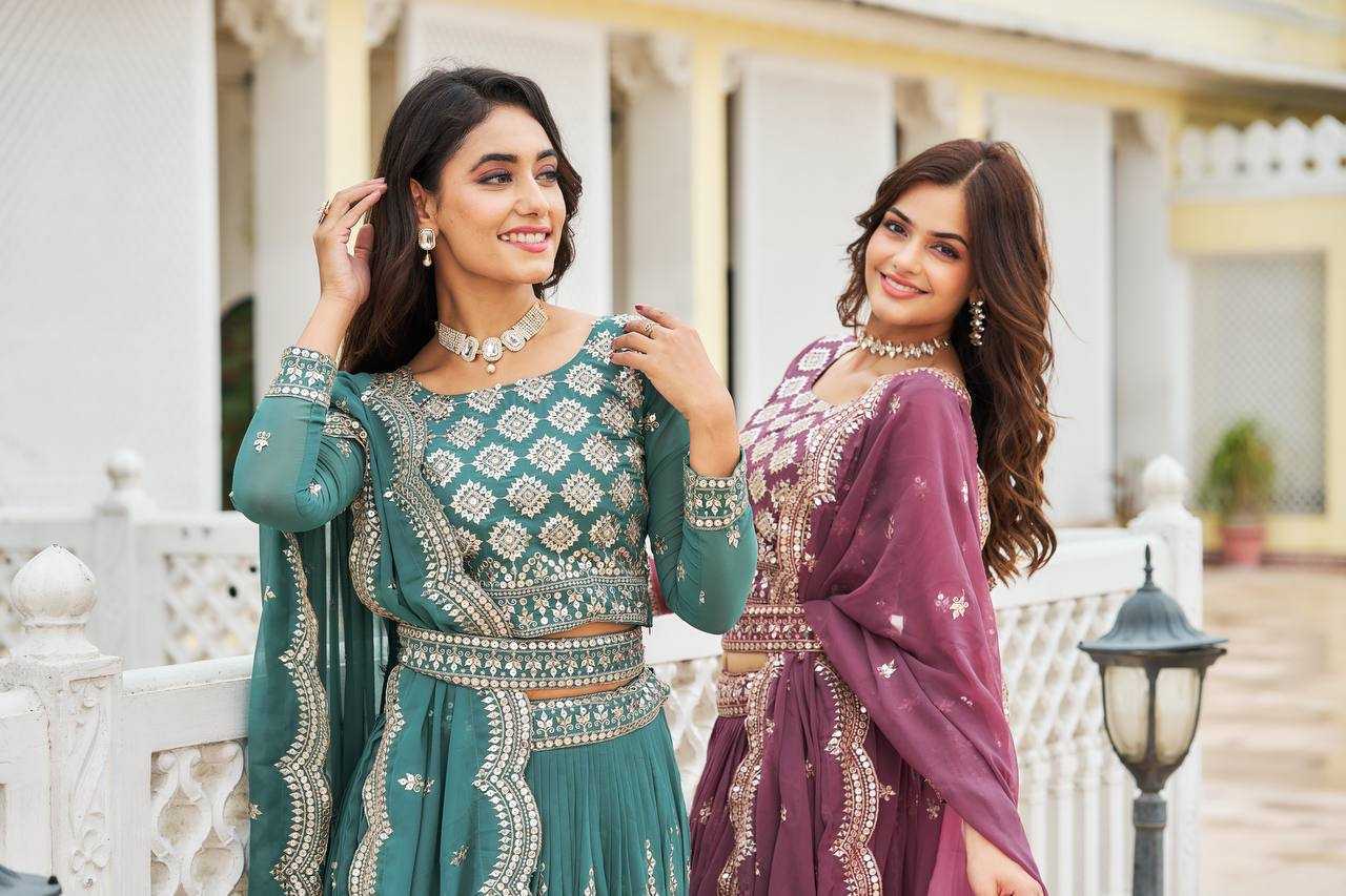 Ynf Georgette RIN131 03 Lehengas Wholesale Traditional Lehenga Embroidered Lehenga Georgette Lehenga Manufacturer