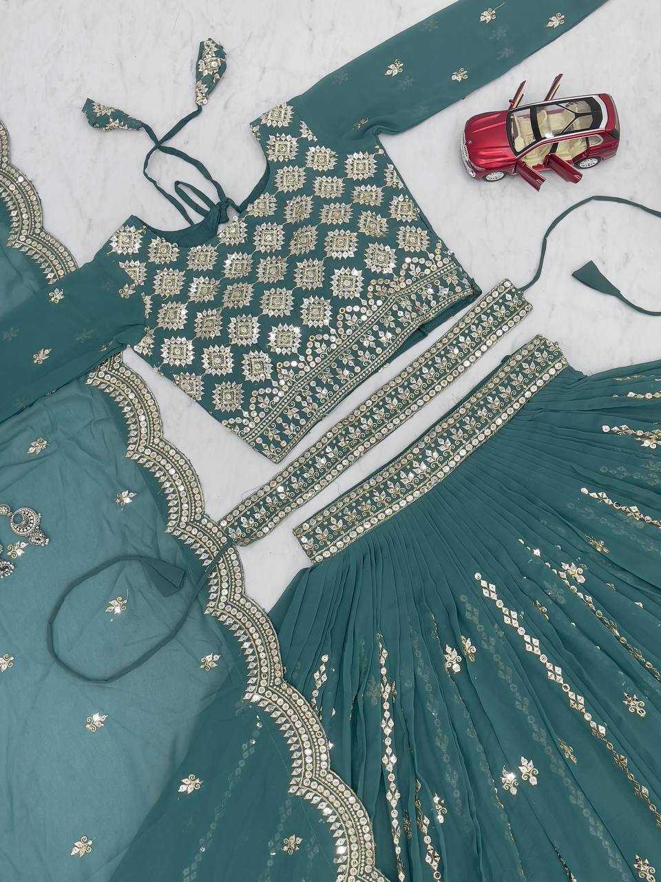 Ynf Georgette RIN131 03 Lehengas Wholesale Traditional Lehenga Embroidered Lehenga Georgette Lehenga Manufacturer