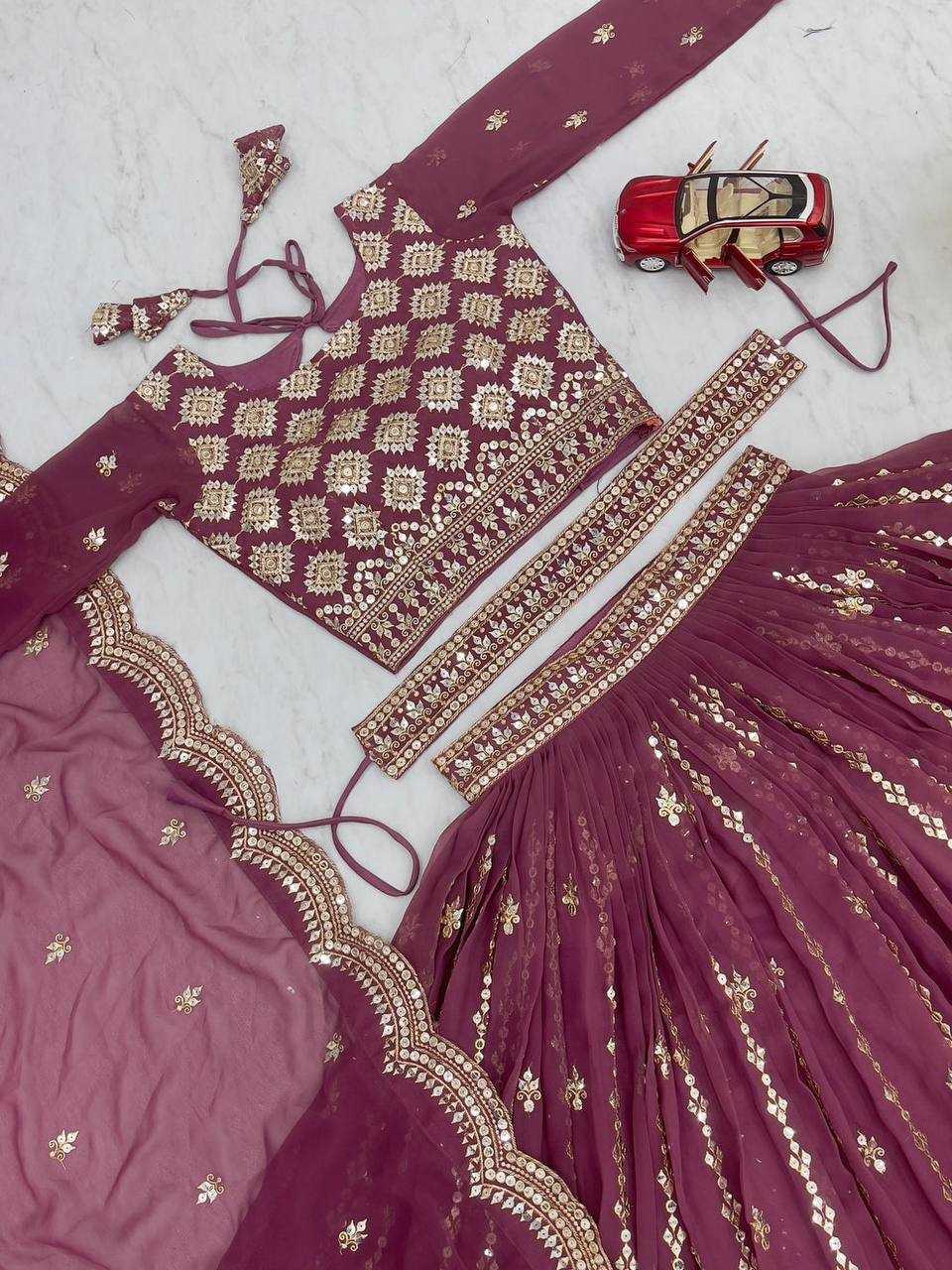 Ynf Georgette RIN131 03 Lehengas Wholesale Traditional Lehenga Embroidered Lehenga Georgette Lehenga Manufacturer