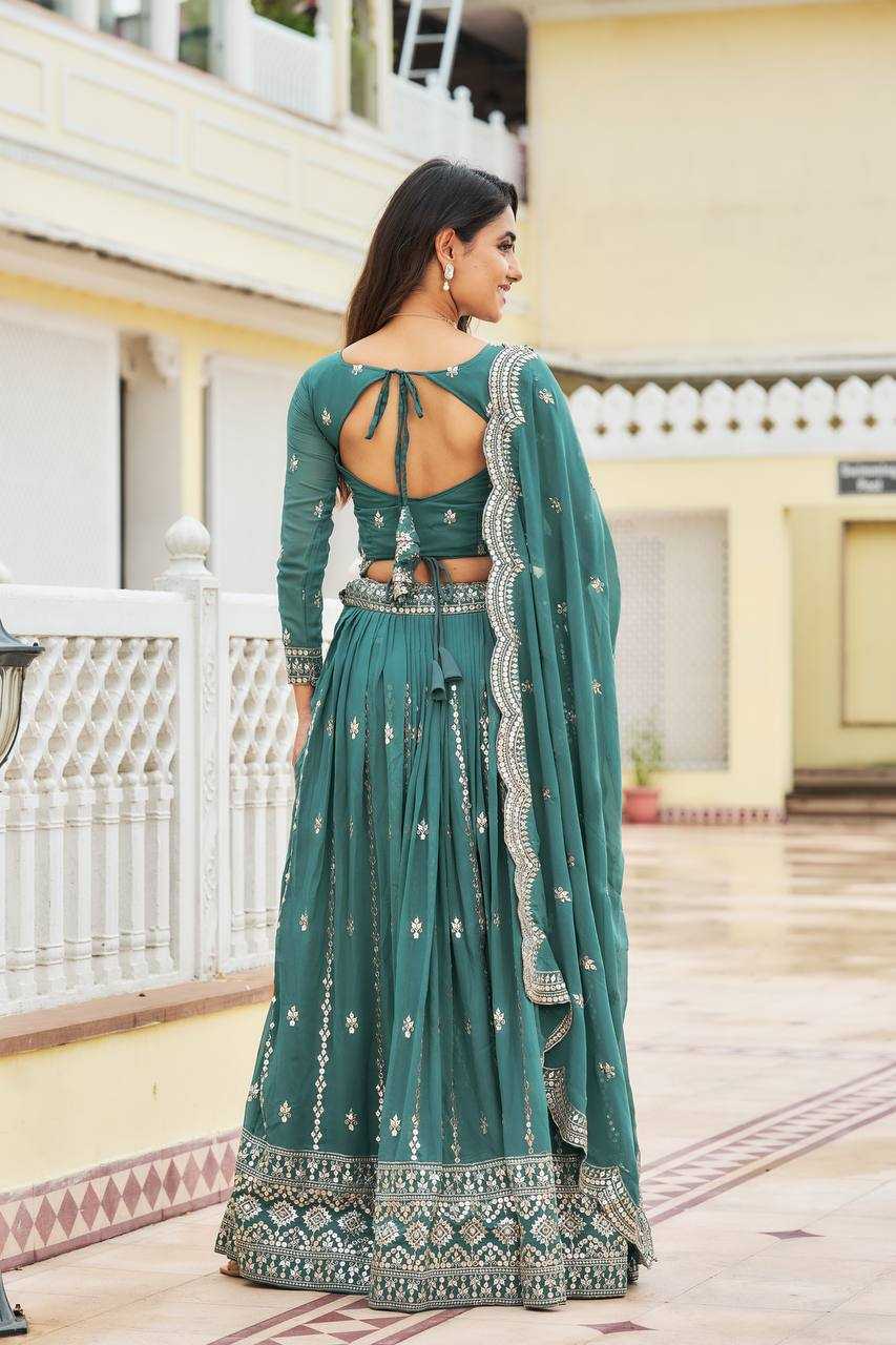 Ynf Georgette RIN131 03 Lehengas Wholesale Traditional Lehenga Embroidered Lehenga Georgette Lehenga Manufacturer
