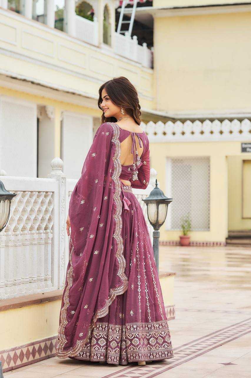 Ynf Georgette RIN131 03 Lehengas Wholesale Traditional Lehenga Embroidered Lehenga Georgette Lehenga Manufacturer