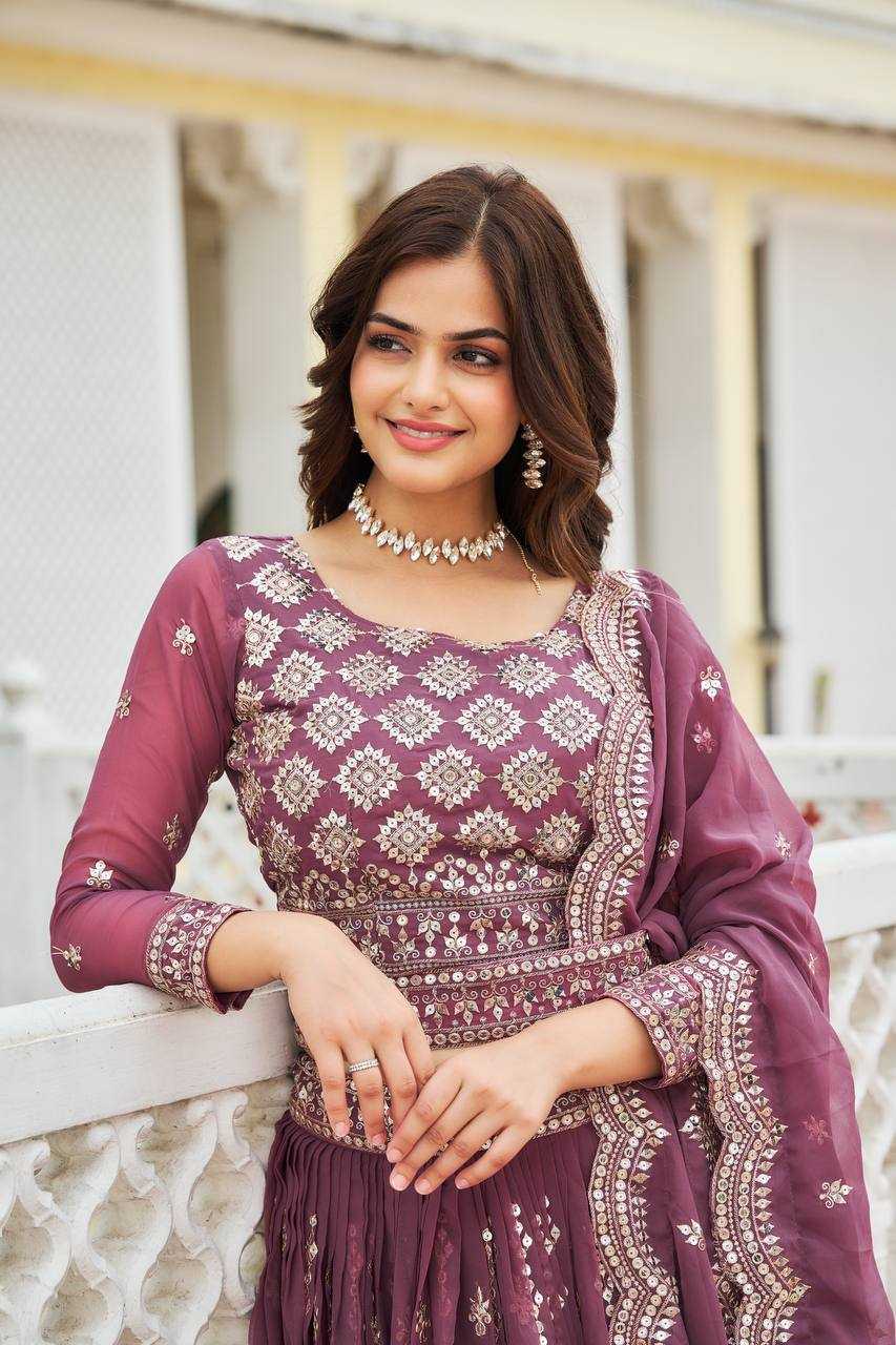 Ynf Georgette RIN131 03 Lehengas Wholesale Traditional Lehenga Embroidered Lehenga Georgette Lehenga Manufacturer