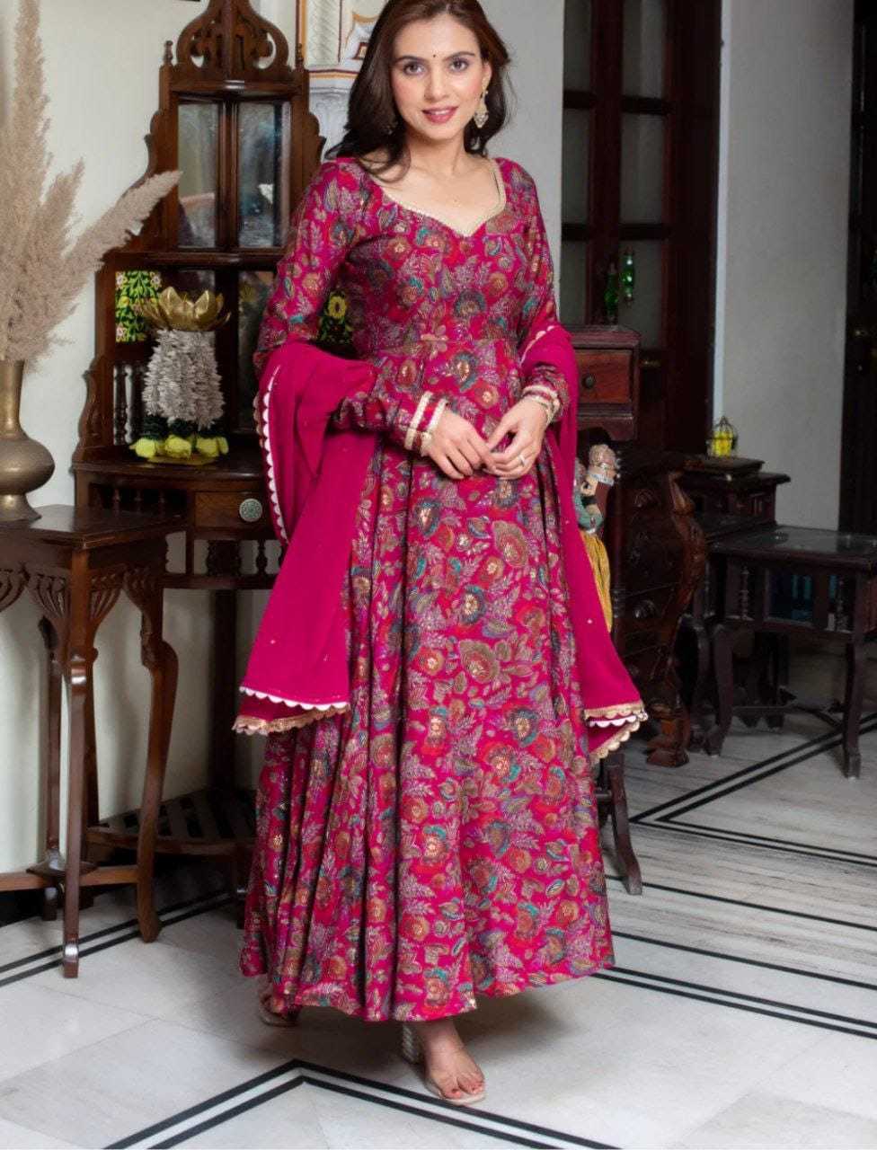 Ynf Georgette RIN157 207 Gowns Plus Size Collections Wholesale Printed Gowns Georgette Gown Designer Gowns Manufacturer
