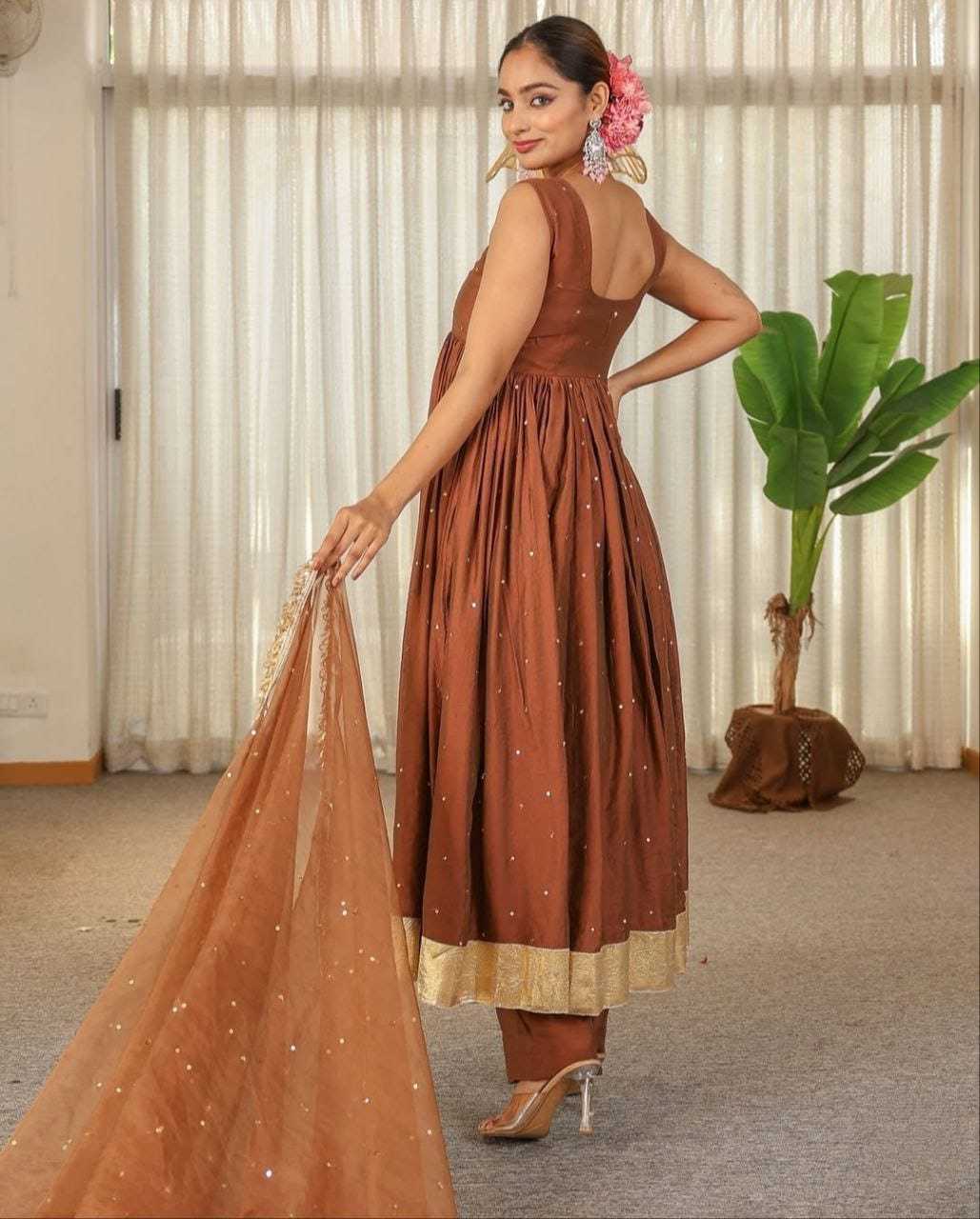 Ynf Georgette RIN157 2138 Gowns Plus Size Collections Wholesale Fancy Gowns Georgette Gown Designer Gowns Manufacturer