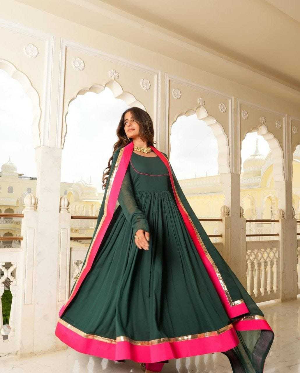 Ynf Georgette RIN157 2140 Gowns Plus Size Collections Wholesale Party Gowns Georgette Gown Designer Gowns Manufacturer
