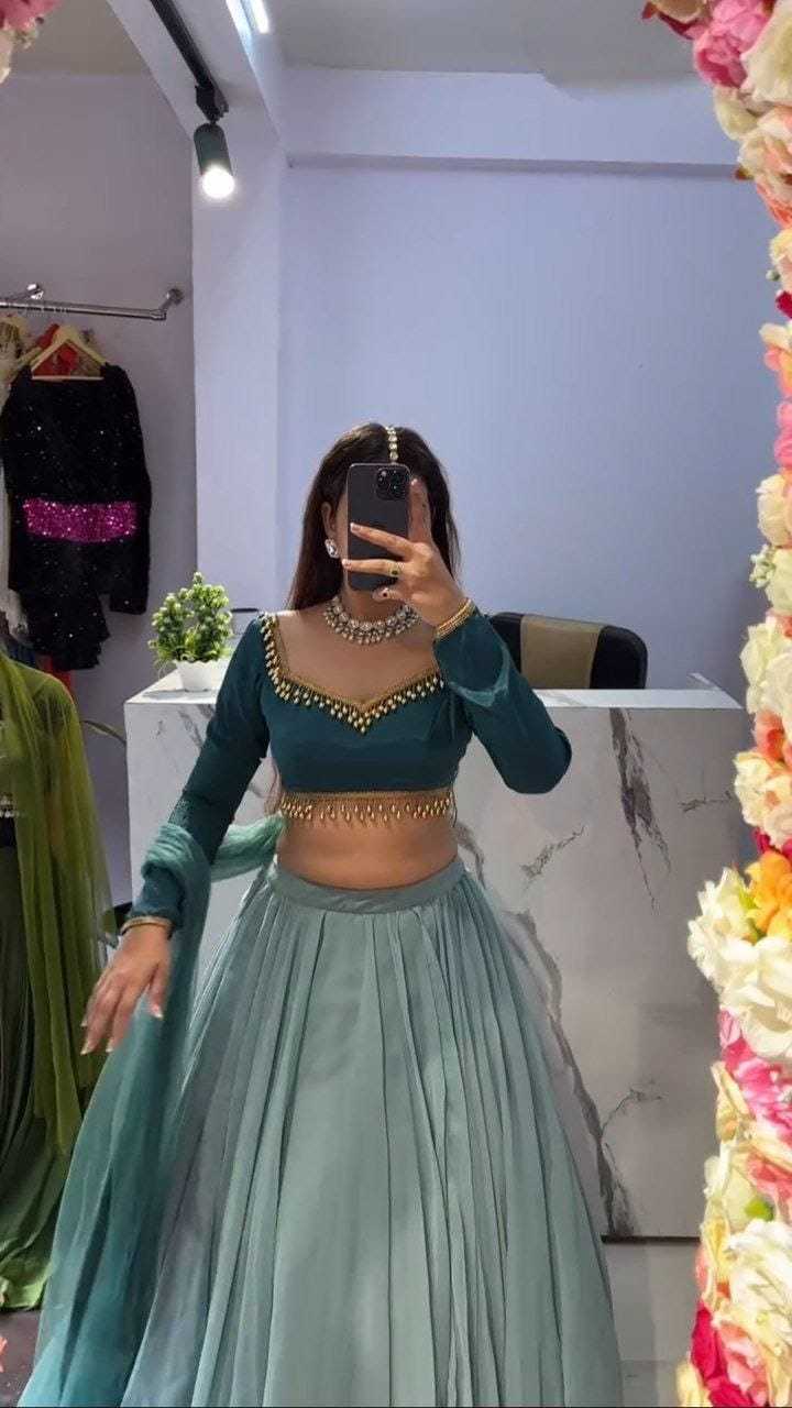 Ynf Georgette RIN157 5156 Lehengas Plus Size Collections Wholesale Designer Lehenga Wedding Lehenga Georgette Lehenga Manufacturer
