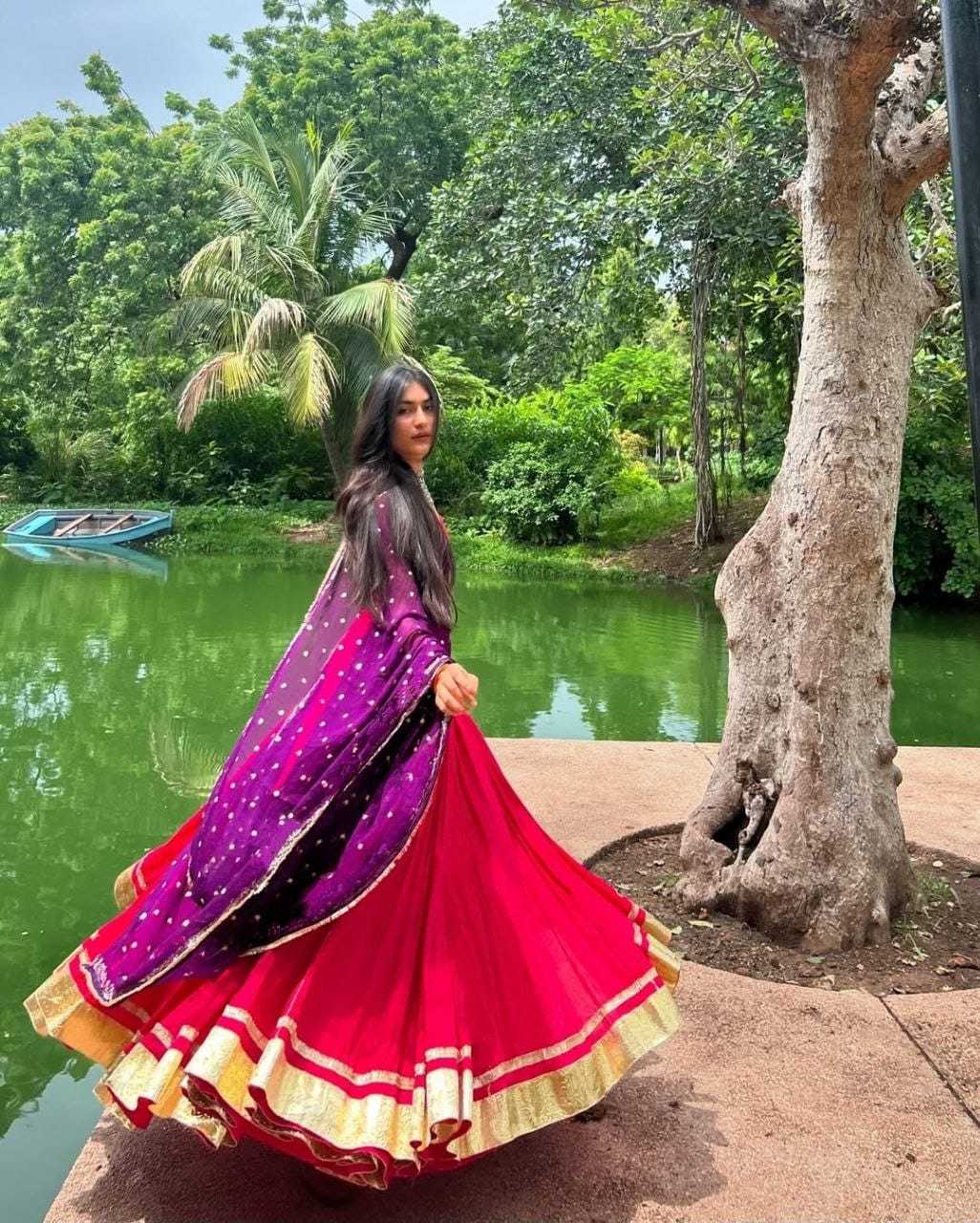 Ynf Georgette RIN157 NAVRATRI NIGHTS-17 Lehengas Festive Collections Plus Size Collections Wholesale Georgette Lehenga Red Lehenga Navratri Chaniya Choli Manufacturer