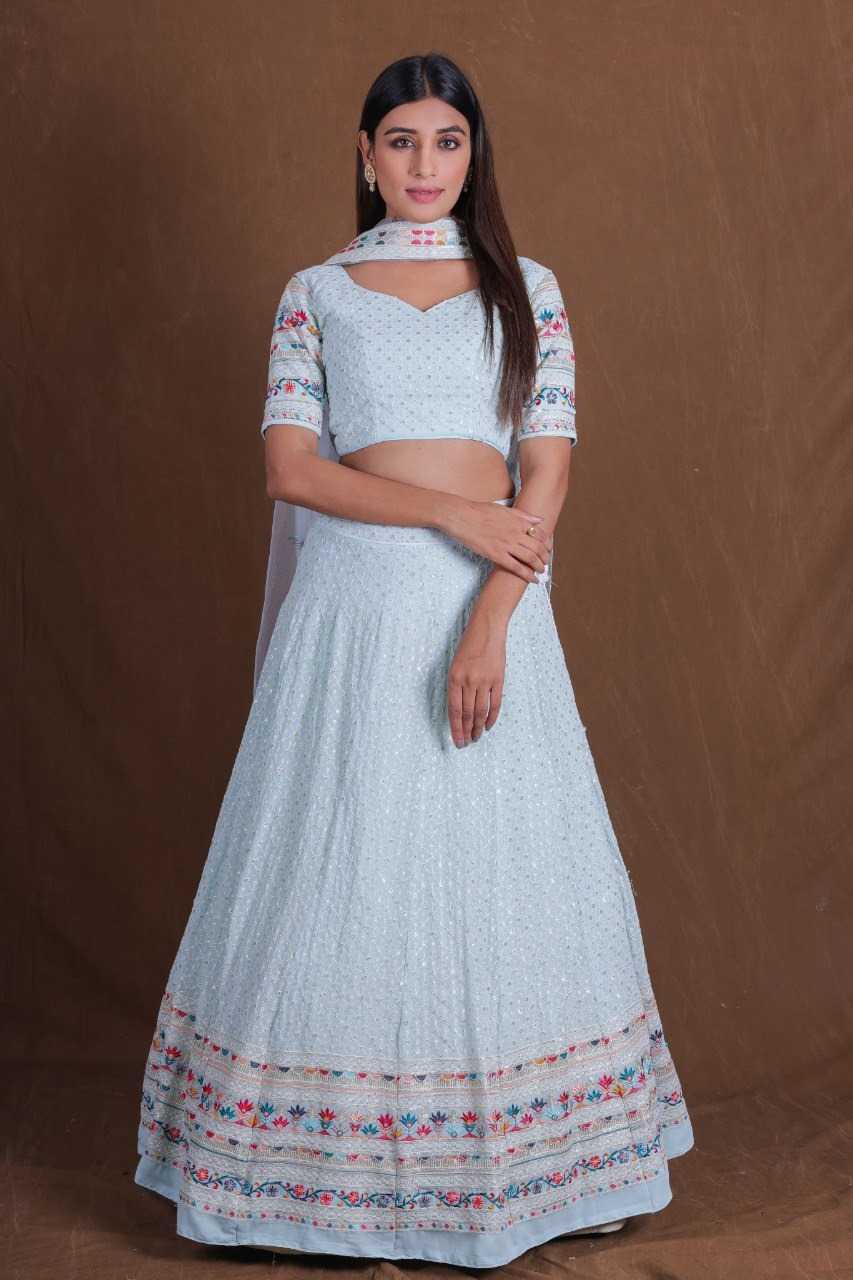 Ynf Georgette RIN197 3059 158-A Lehengas Wholesale Designer Lehenga Fancy Lehenga Bridal Lehenga Manufacturer