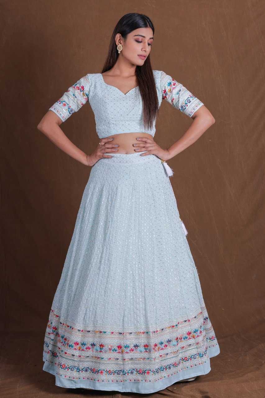 Ynf Georgette RIN197 3059 158-A Lehengas Wholesale Designer Lehenga Fancy Lehenga Bridal Lehenga Manufacturer