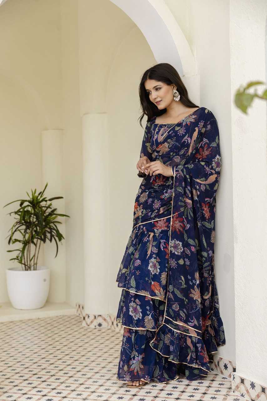 Ynf Georgette RIN197 3110 Sarees Wholesale Designer Sarees Party Wear Sarees Fancy Sarees Manufacturer