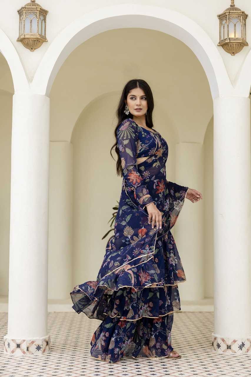 Ynf Georgette RIN197 3110 Sarees Wholesale Designer Sarees Party Wear Sarees Fancy Sarees Manufacturer