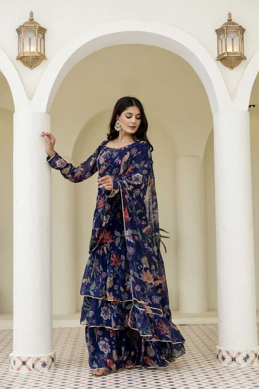 Ynf Georgette RIN197 3110 Sarees Wholesale Designer Sarees Party Wear Sarees Fancy Sarees Manufacturer