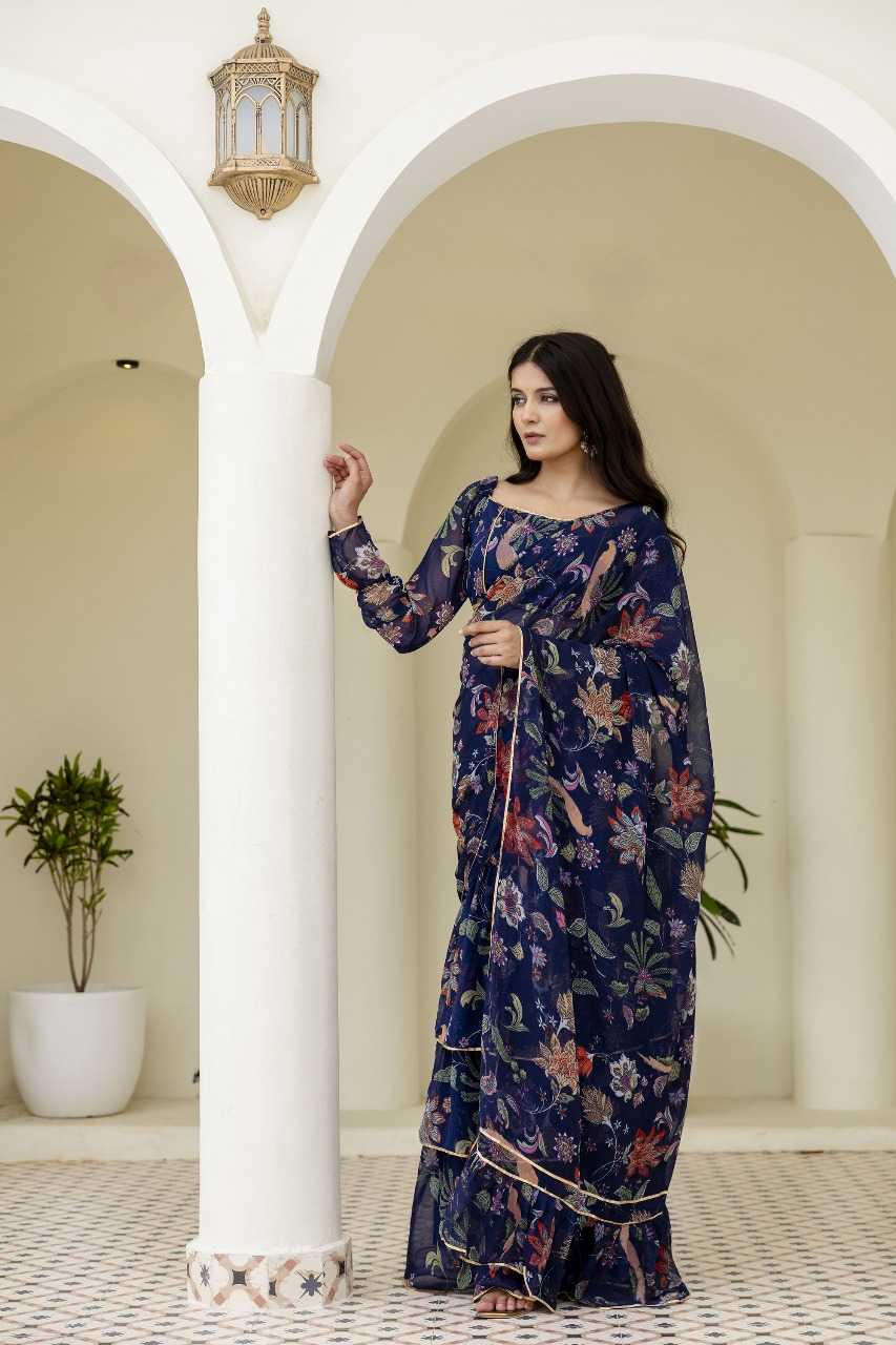 Ynf Georgette RIN197 3110 Sarees Wholesale Designer Sarees Party Wear Sarees Fancy Sarees Manufacturer