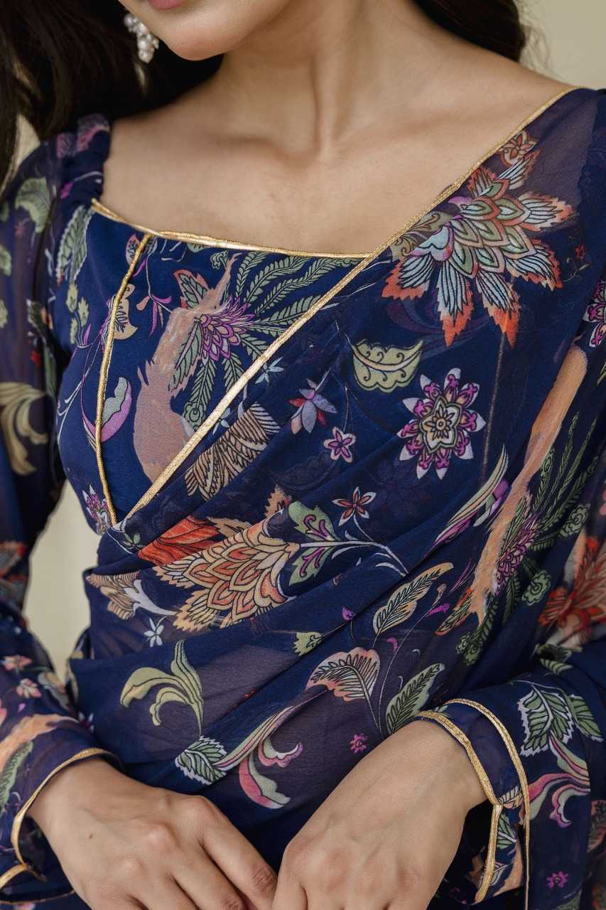 Ynf Georgette RIN197 3110 Sarees Wholesale Designer Sarees Party Wear Sarees Fancy Sarees Manufacturer