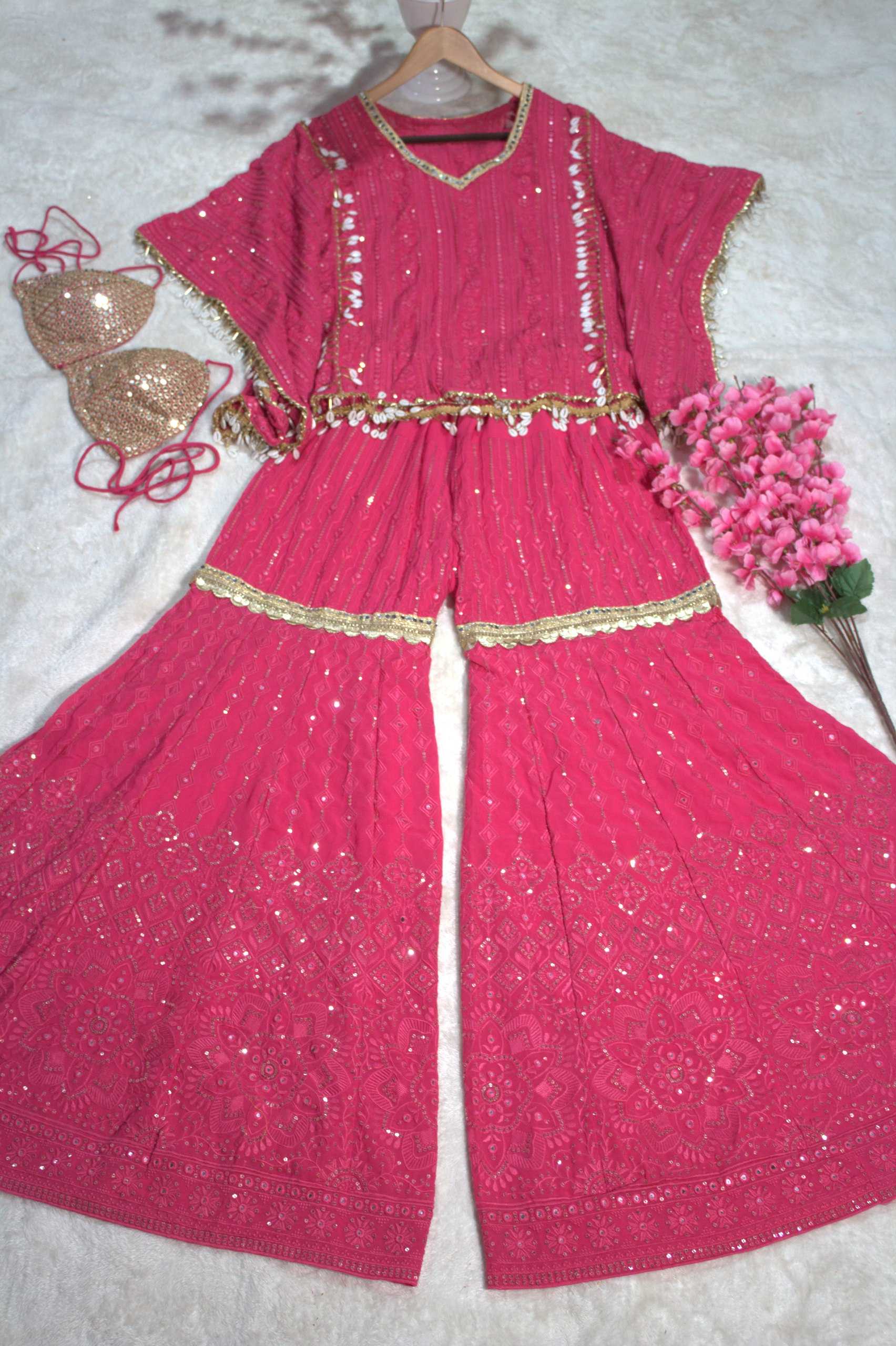 Ynf Georgette RIN228 282 Suits & Dresses Wholesale Sharara Salwar Suits Kaftan Dresses Manufacturer