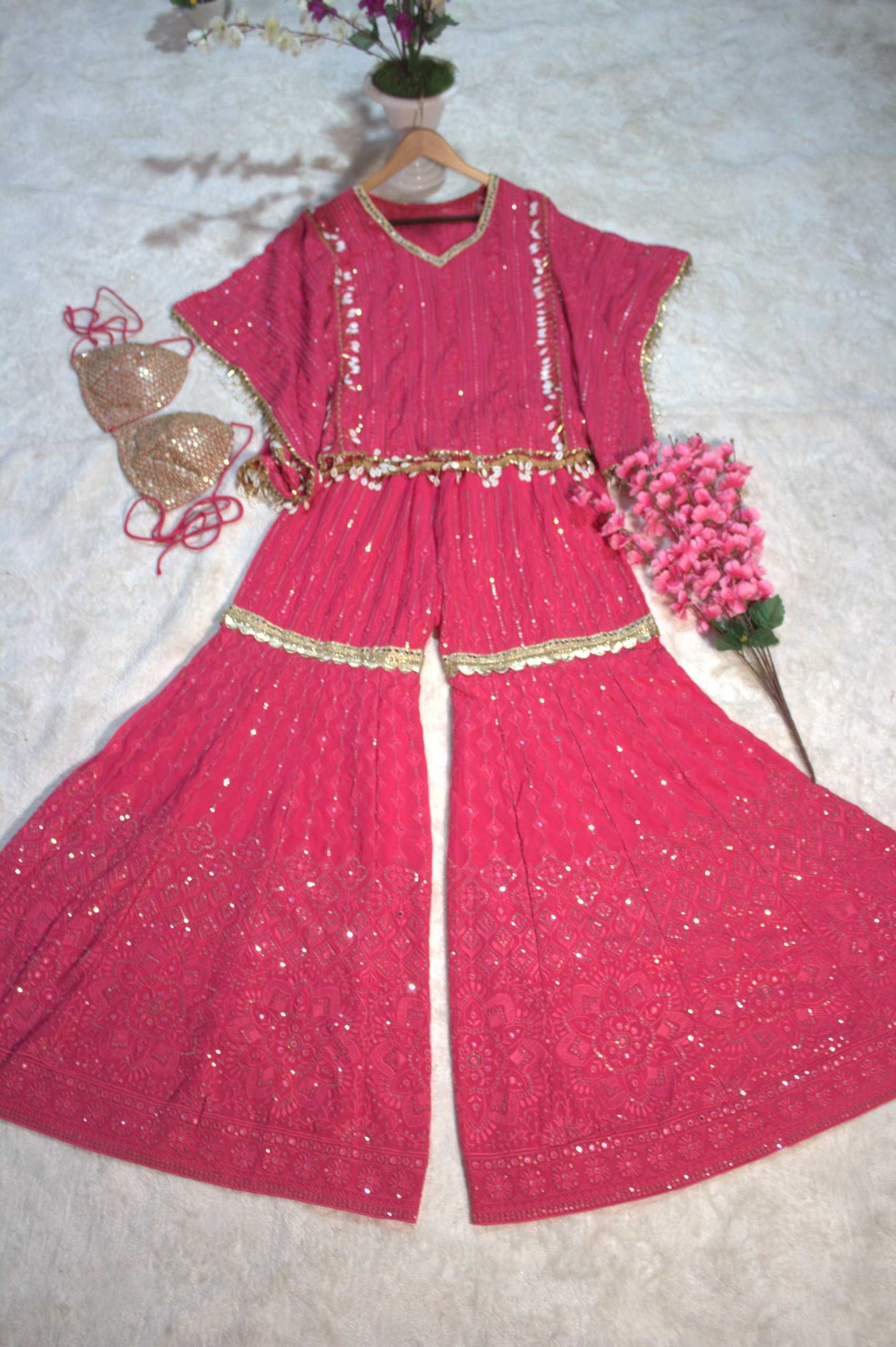 Ynf Georgette RIN228 282 Suits & Dresses Wholesale Sharara Salwar Suits Kaftan Dresses Manufacturer