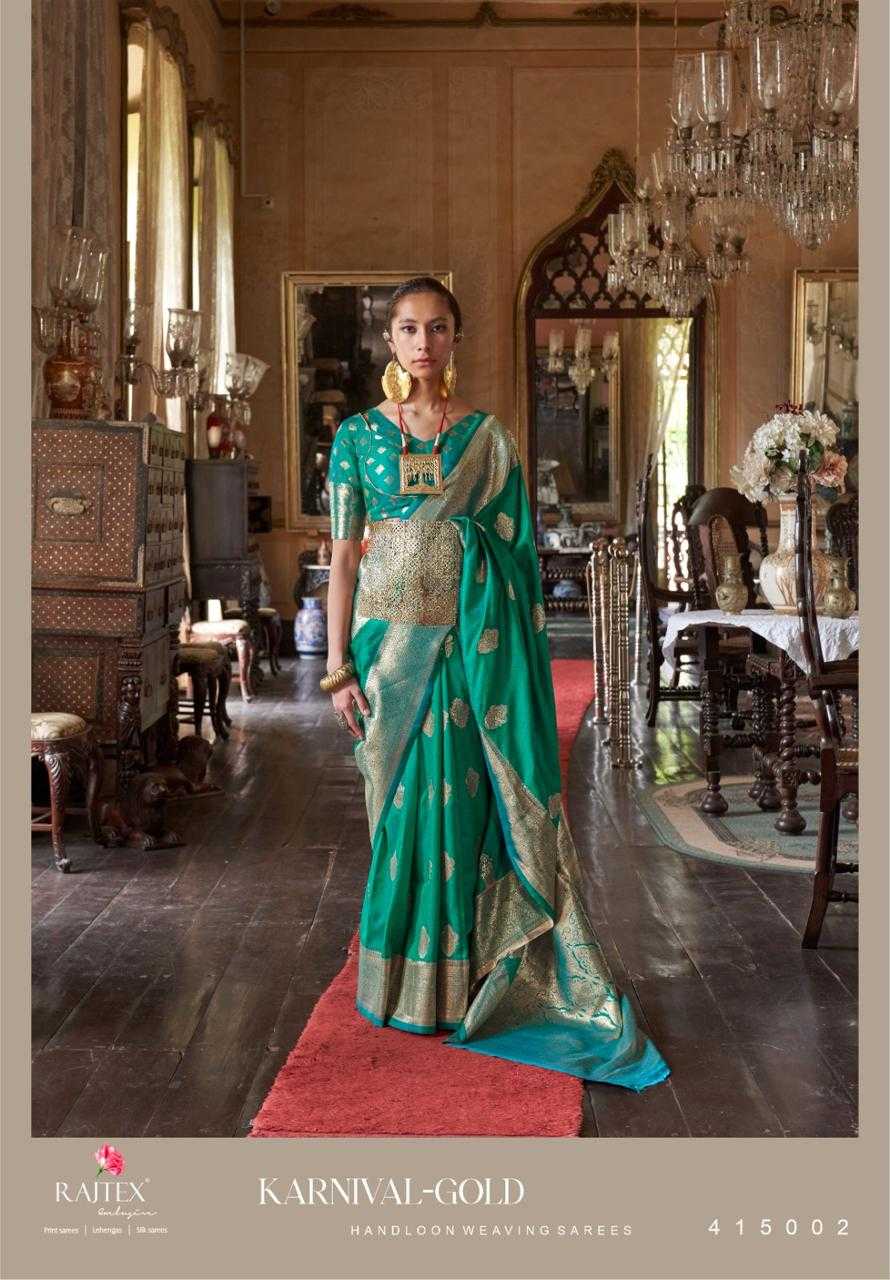 Ynf Handloom Silk KESH519 RAJTEX-KARNIVAL - GOLD Silk Sarees Wholesale Handloom Sarees Designer Silk Sarees Silk Sarees For Weddings Manufacturer