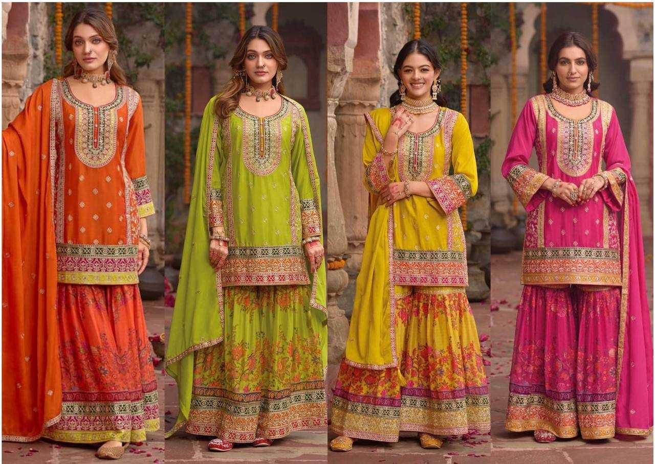 Ynf Heavy Chinnon Silk KESH512 1696 Suits & Dresses Islamic Clothing Wholesale Pakistani Suits Palazzo Suit Manufacturer