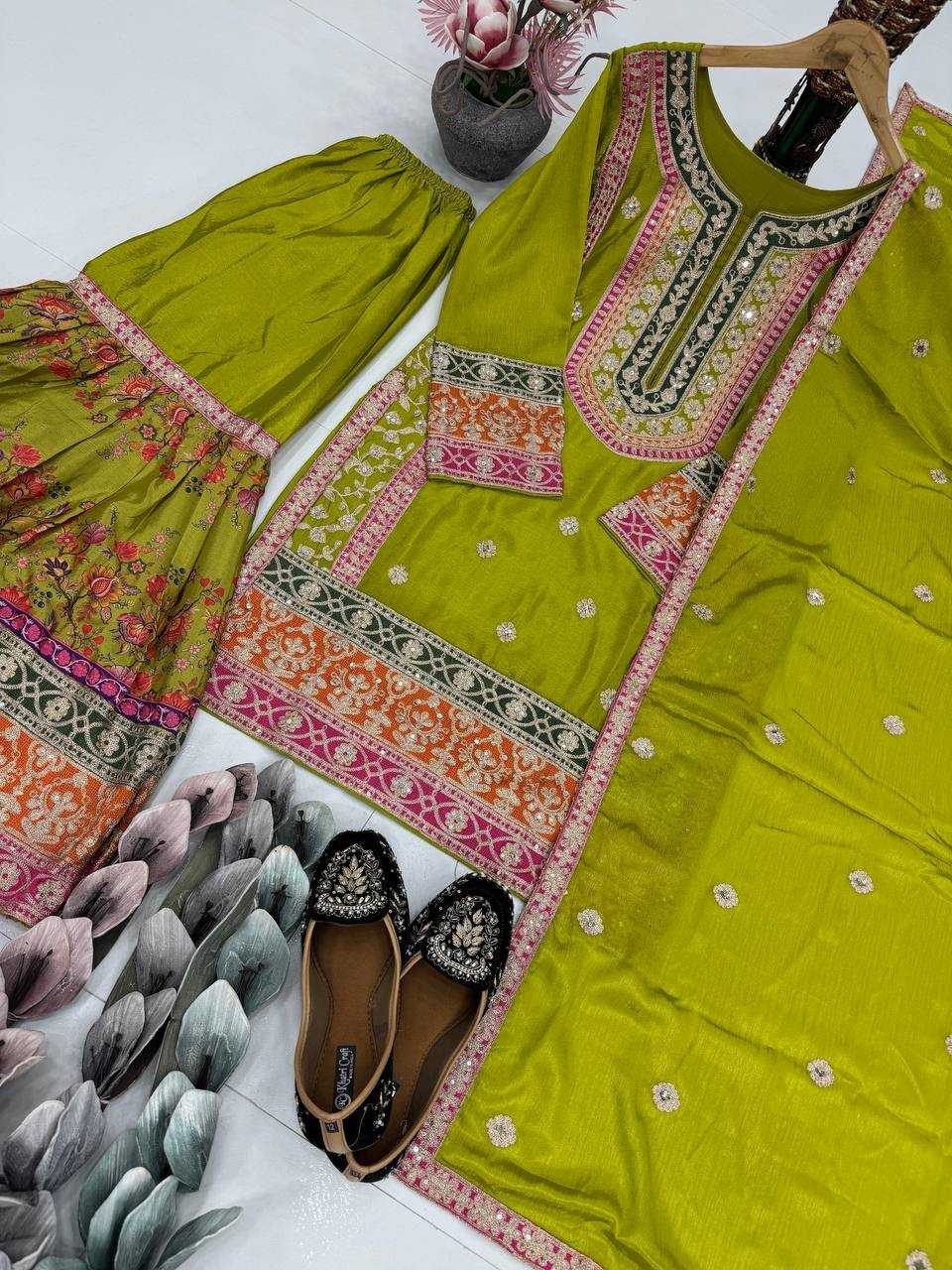 Ynf Heavy Chinnon Silk KESH512 1696 Suits & Dresses Islamic Clothing Wholesale Pakistani Suits Palazzo Suit Manufacturer