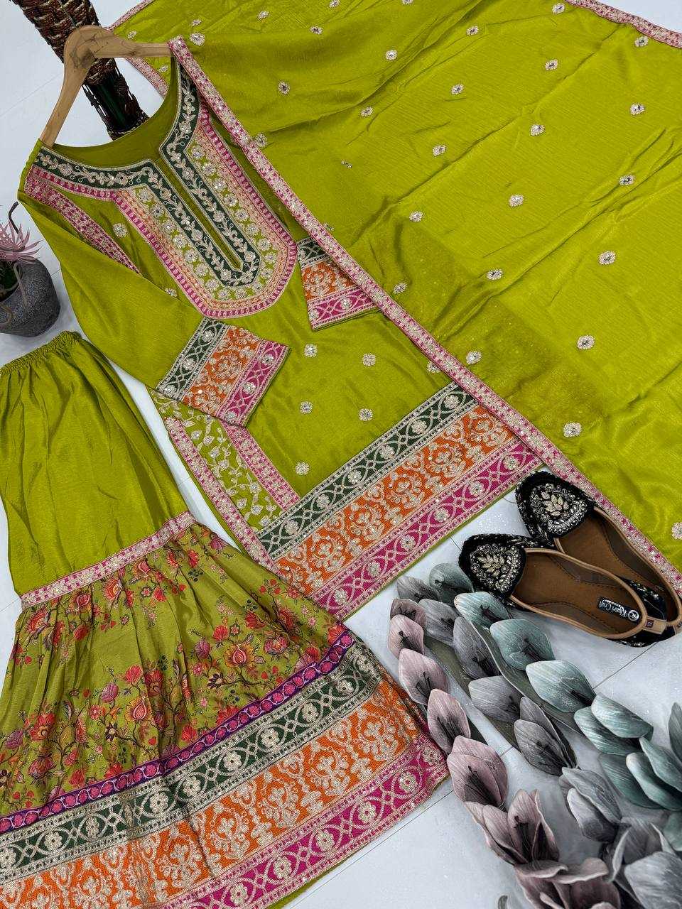 Ynf Heavy Chinnon Silk KESH512 1696 Suits & Dresses Islamic Clothing Wholesale Pakistani Suits Palazzo Suit Manufacturer