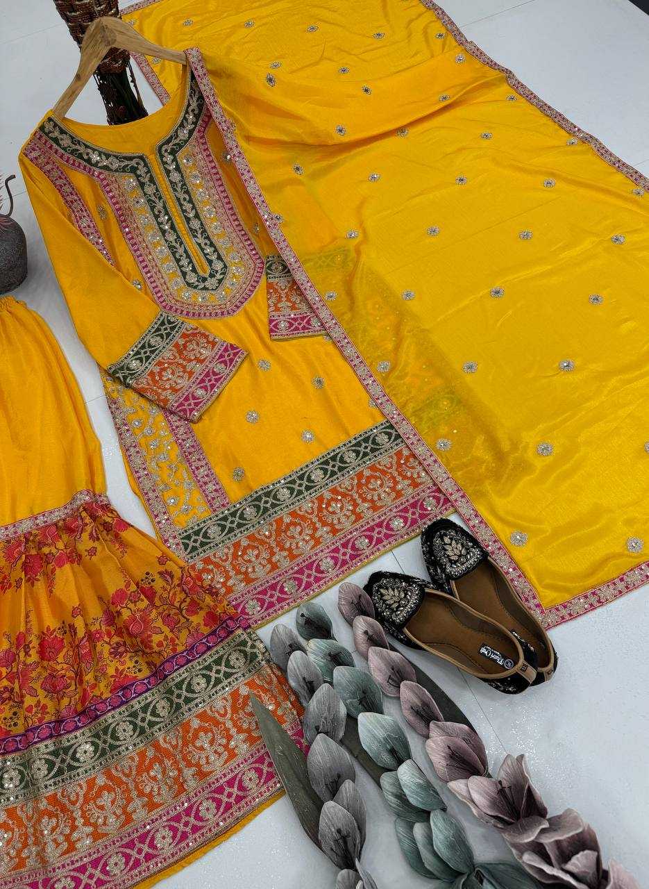 Ynf Heavy Chinnon Silk KESH512 1696 Suits & Dresses Islamic Clothing Wholesale Pakistani Suits Palazzo Suit Manufacturer