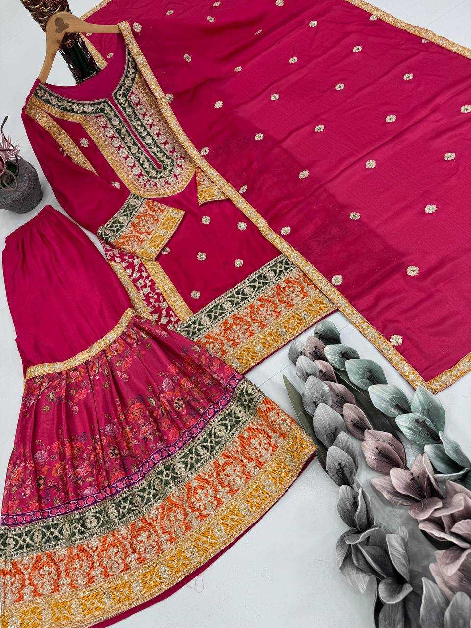 Ynf Heavy Chinnon Silk KESH512 1696 Suits & Dresses Islamic Clothing Wholesale Pakistani Suits Palazzo Suit Manufacturer