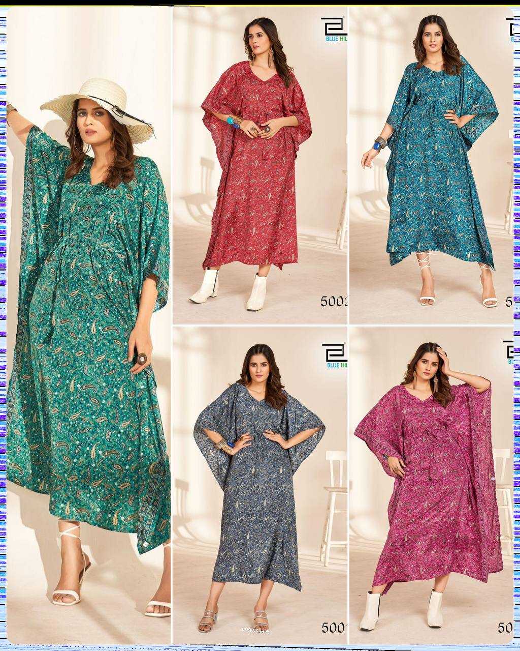Ynf Heavy Crepe RIN125 Kaftan vol 2.0 Kurti Wholesale Kaftan Kurtis Manufacturer
