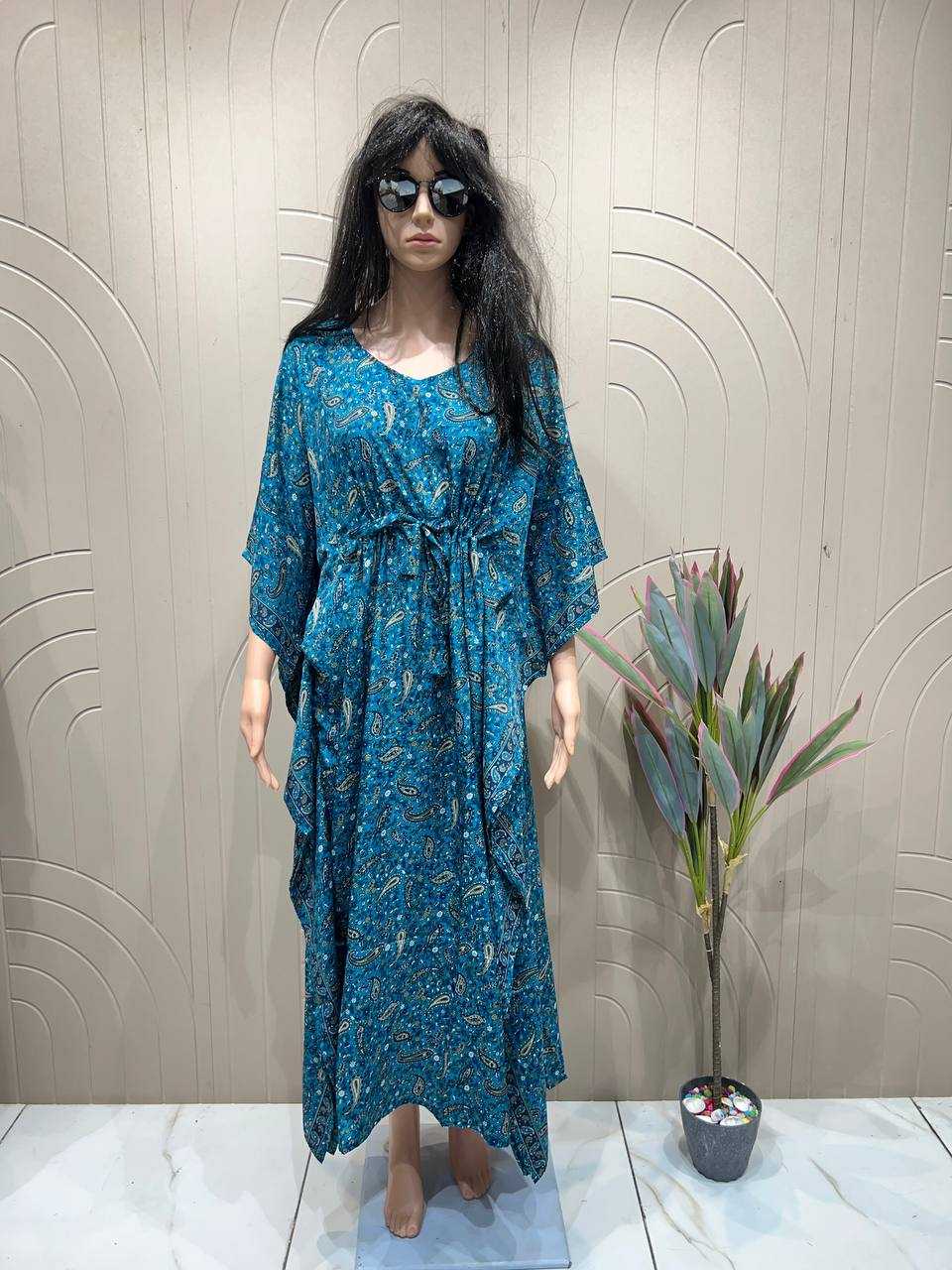 Ynf Heavy Crepe RIN125 Kaftan vol 2.0 Kurti Wholesale Kaftan Kurtis Manufacturer