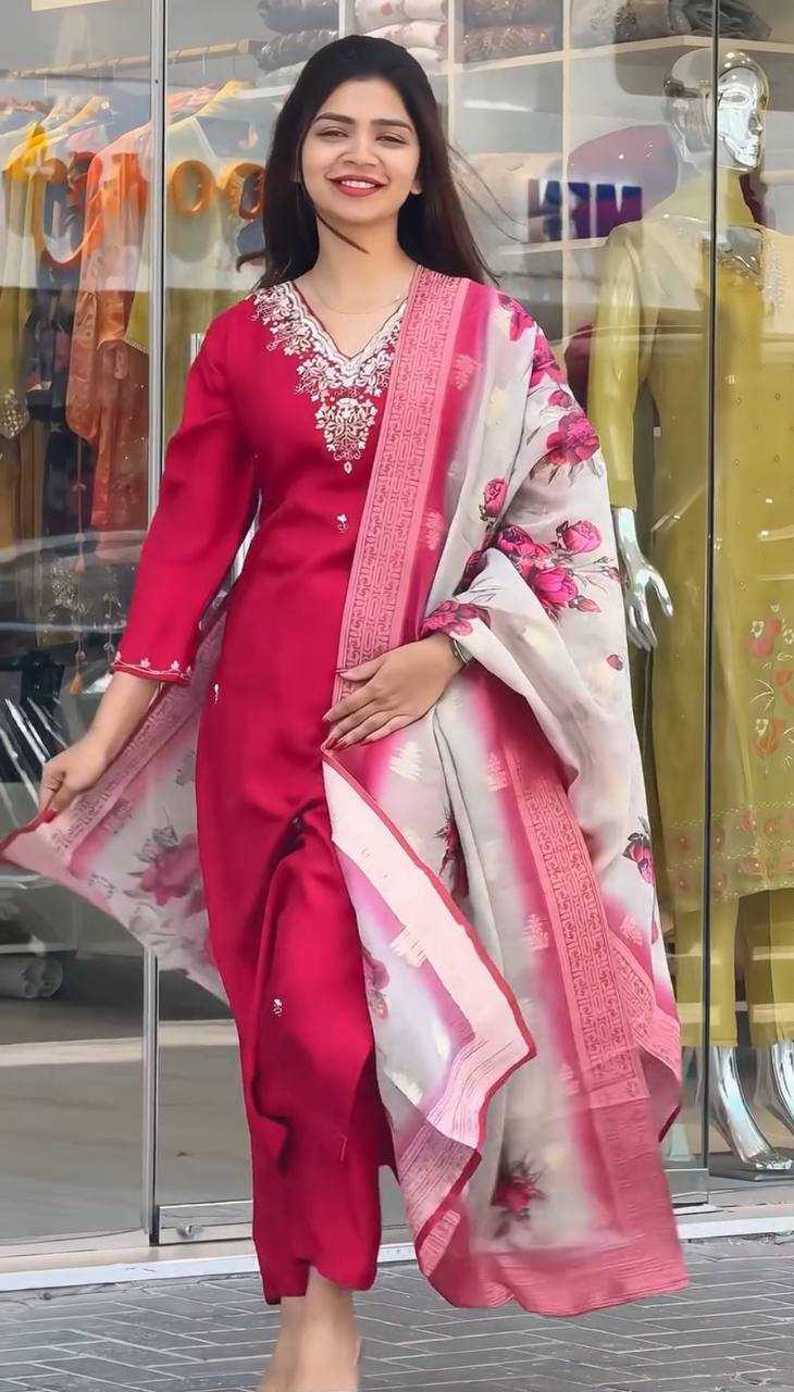 Ynf Heavy Roman Silk KESH523 057 Suits & Dresses Wholesale Embroidery Suits Ladies Salwar Suits Ladies Silk Suit Manufacturer