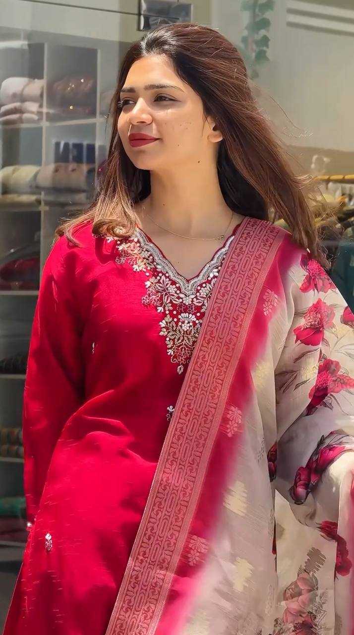 Ynf Heavy Roman Silk KESH523 057 Suits & Dresses Wholesale Embroidery Suits Ladies Salwar Suits Ladies Silk Suit Manufacturer