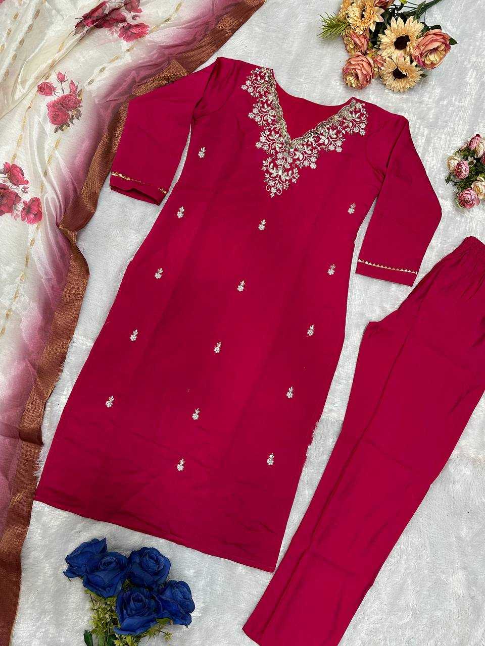 Ynf Heavy Roman Silk KESH523 057 Suits & Dresses Wholesale Embroidery Suits Ladies Salwar Suits Ladies Silk Suit Manufacturer