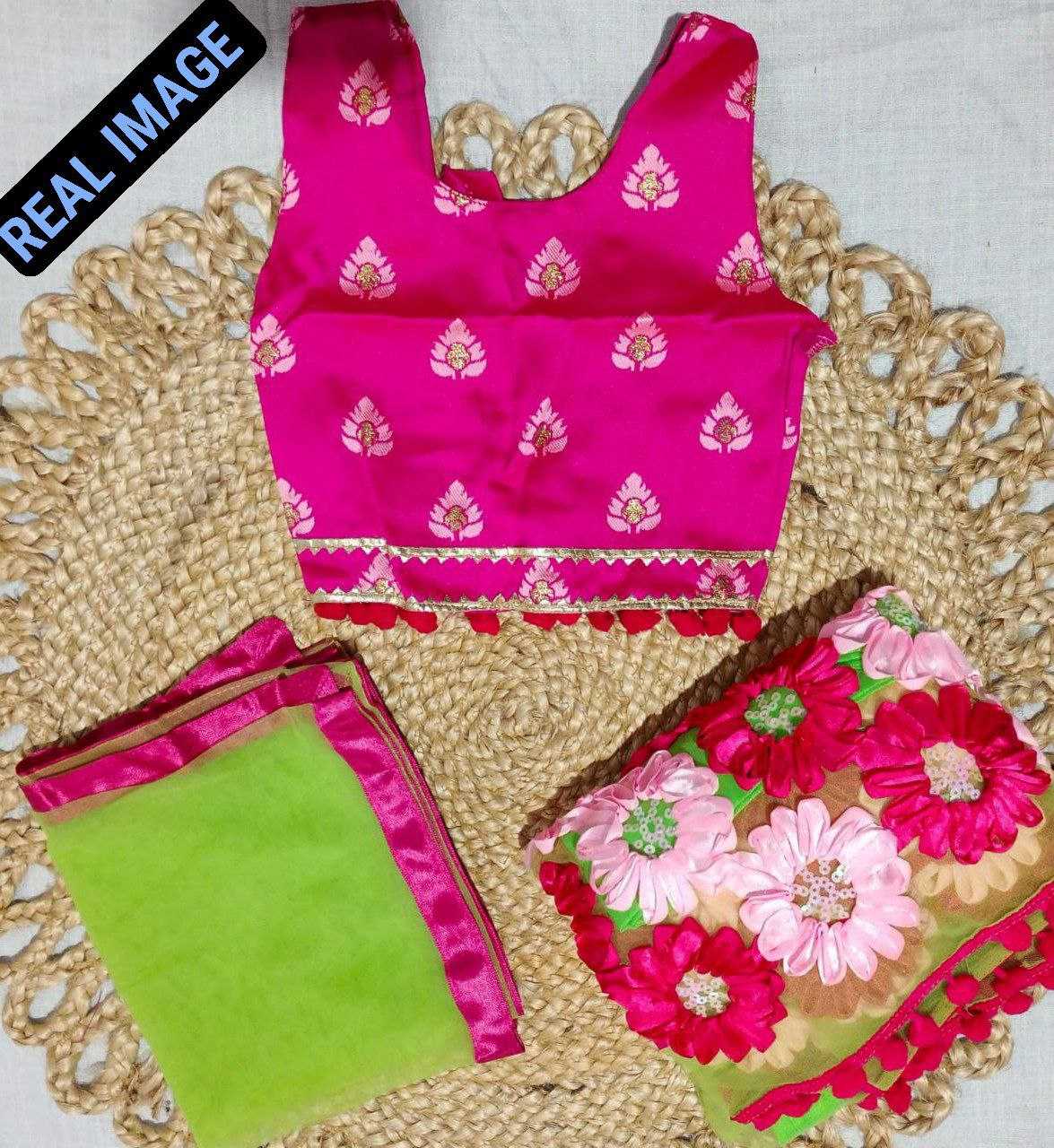 Ynf Jacquard KESH461 112 Kids Wear Wholesale Embroidered Frock Kids Lehenga Choli Manufacturer
