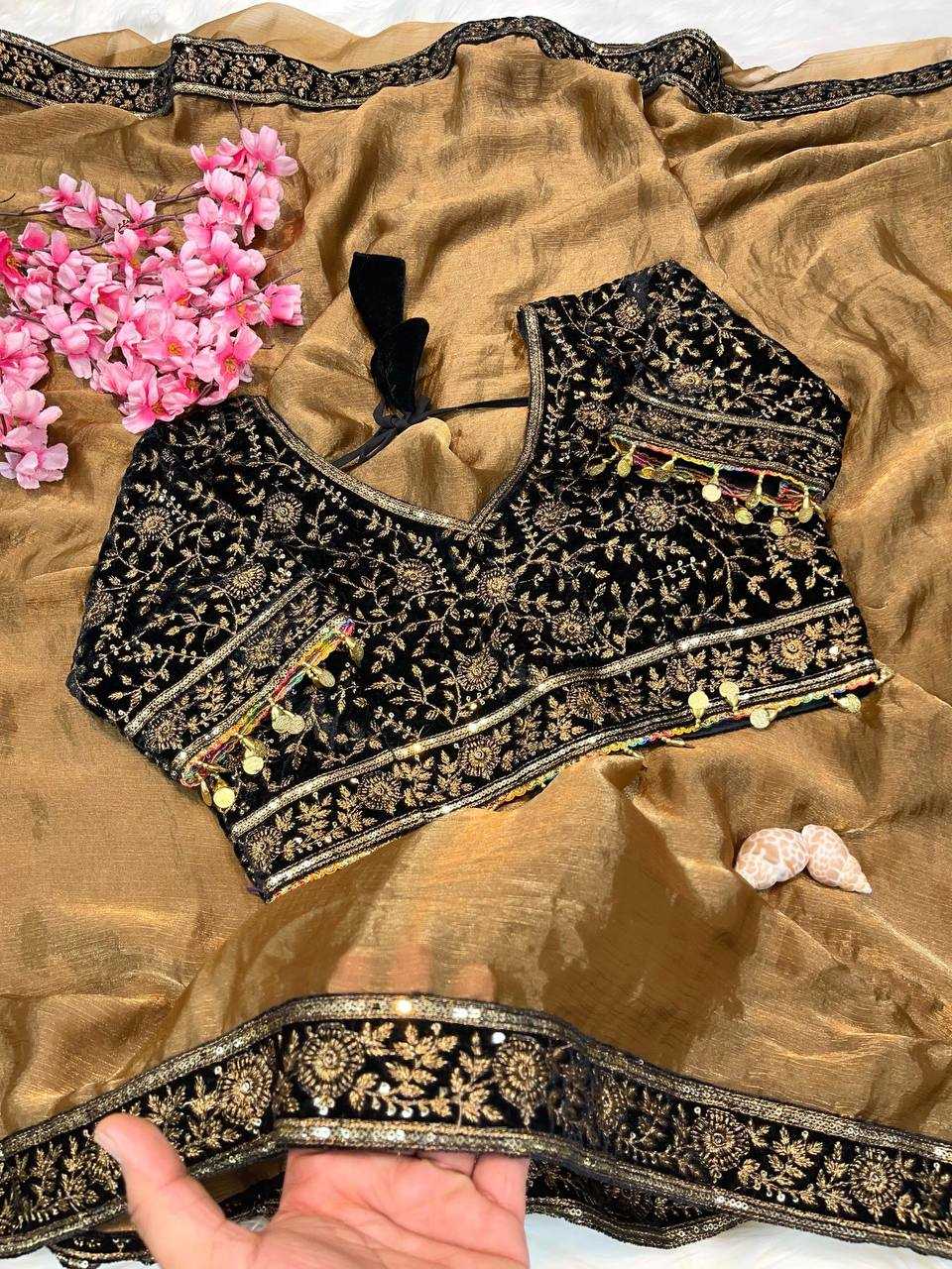 Ynf Jimmy Choo RIN187 742 Sarees Wholesale Party Wear Sarees Fancy Sarees Embroidered Sarees Manufacturer