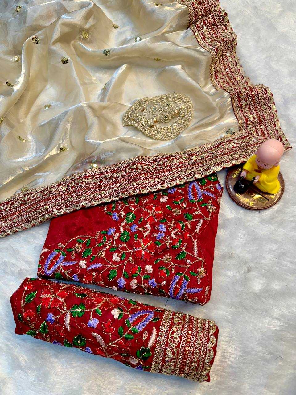 Ynf Jimmy Choo RIN187 751 Sarees Wholesale Party Wear Sarees Fancy Sarees Sequence Sarees Embroidered Sarees Zari Border Sarees Manufacturer