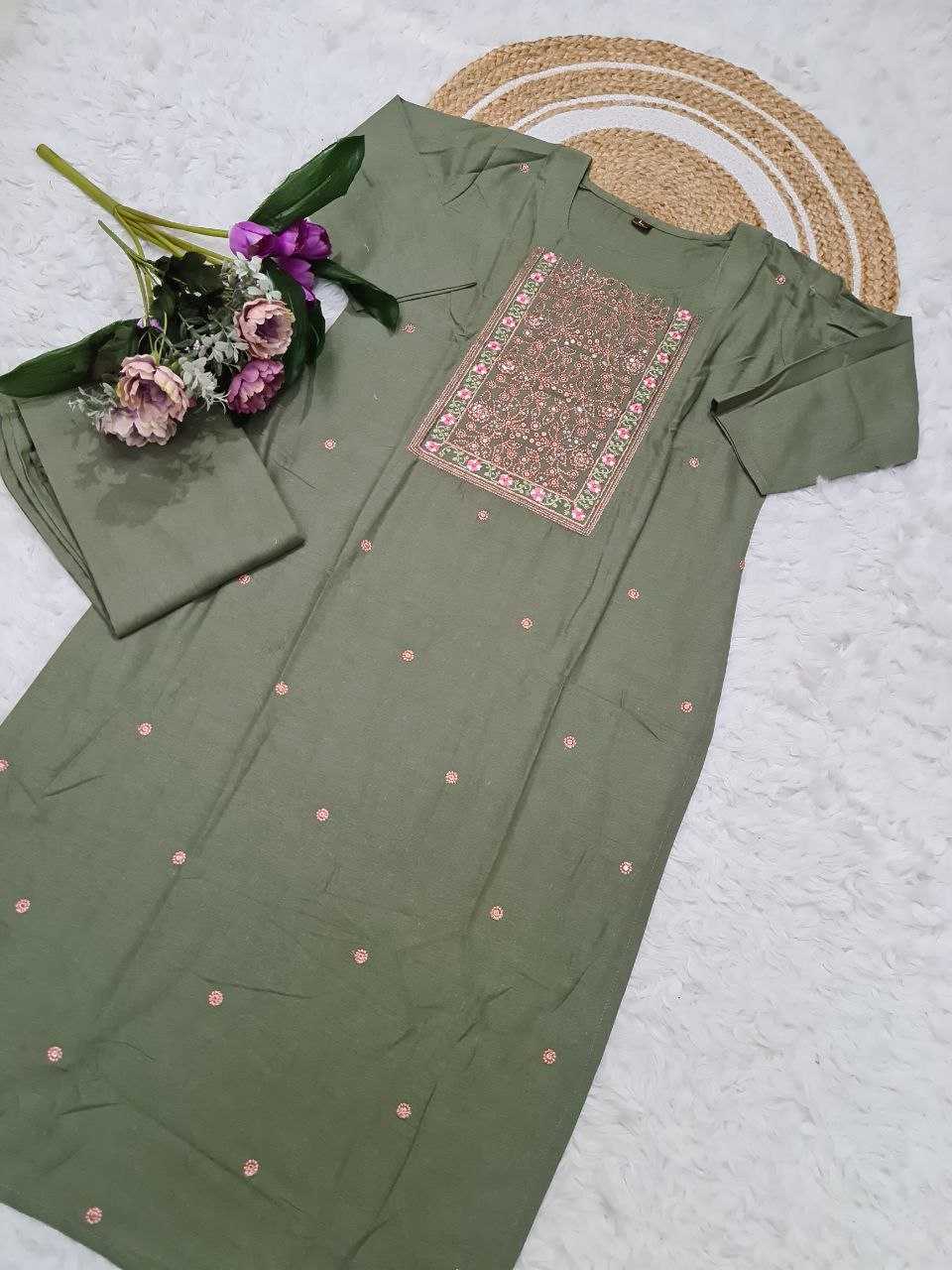 Ynf Khadi Cotton KESH529 PAYAL 2 Suits & Dresses Wholesale Ladies Suits Embroidery Suits Cotton Suits Manufacturer