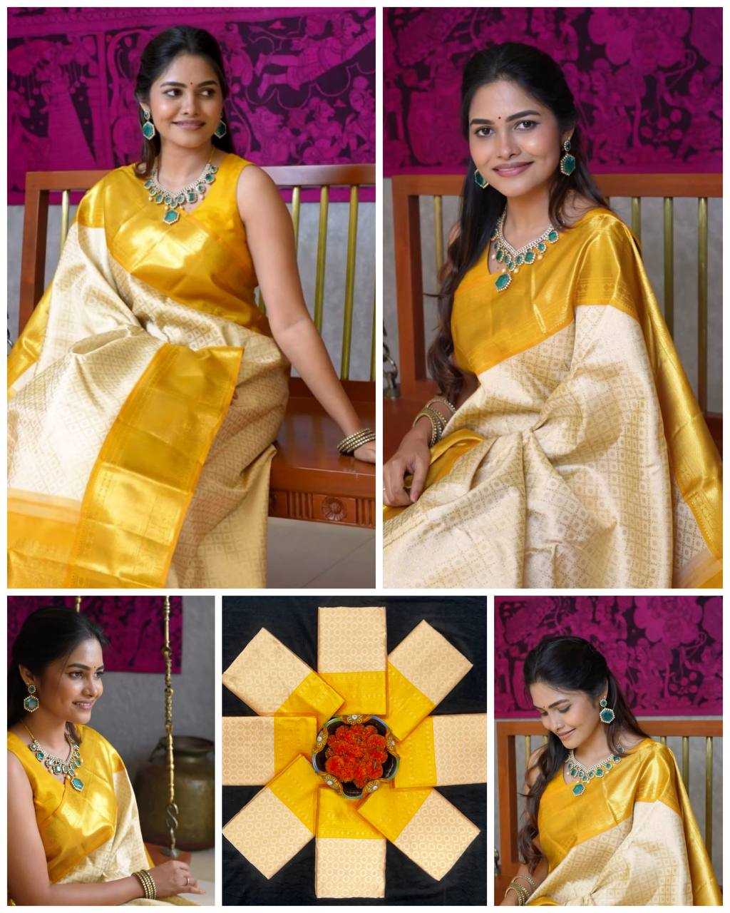 Ynf Lichi Silk KESH534 6044 Sarees Wholesale Designer Sarees Fancy Sarees Jacquard Saree Manufacturer