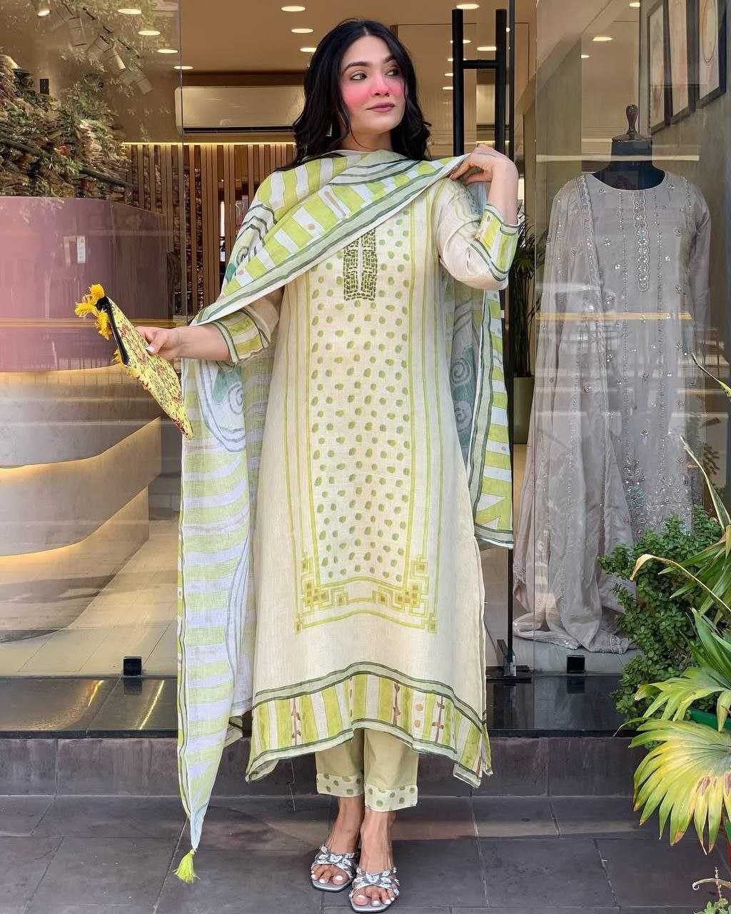 Ynf Linen KESH529 DHVANI Suits & Dresses Wholesale Ladies Suits Embroidery Suits Party wear suits Manufacturer