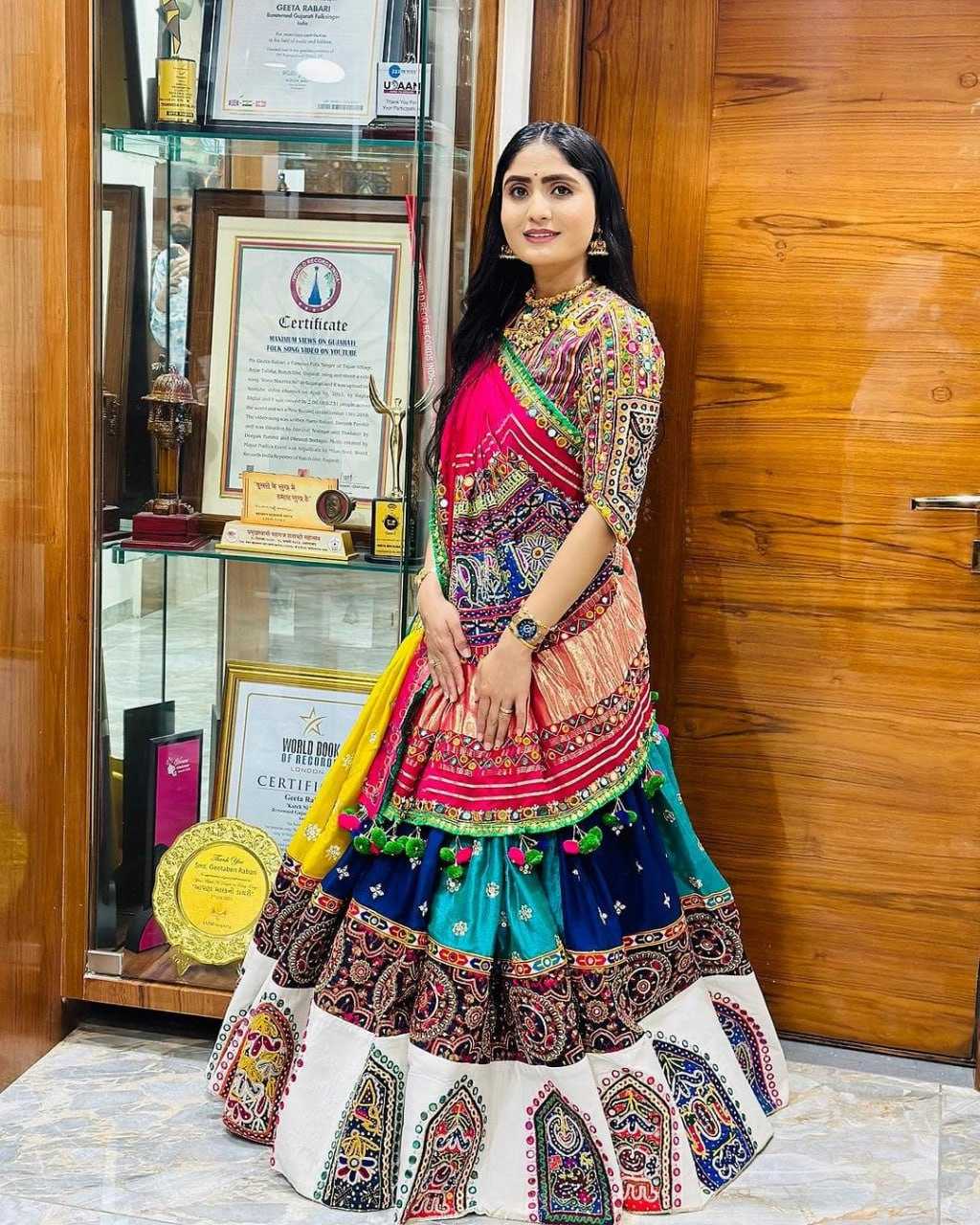 Ynf Muslin Cotton RIN207 1534 Lehengas Festive Collections Wholesale Mirror Work Lehenga Navratri Chaniya Choli Manufacturer