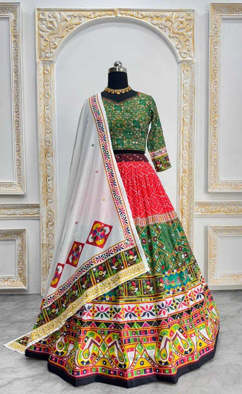 Ynf Muslin Cotton RIN207 1563 Lehengas Festive Collections Wholesale Mirror Work Lehenga Navratri Chaniya Choli Manufacturer