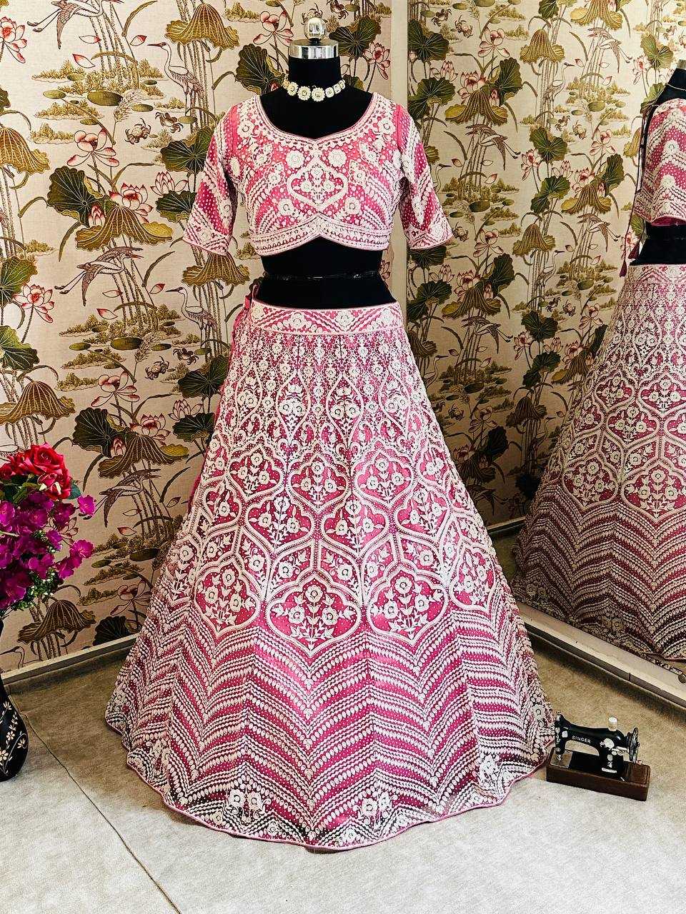 Ynf Net KESH533 5048 Lehengas Wholesale Fancy Lehenga Wedding Lehenga Embroidered Lehenga Sequins Lehenga Manufacturer