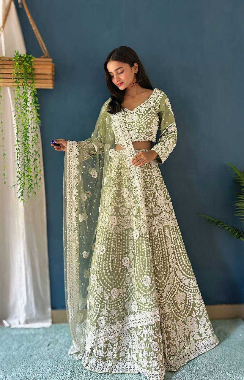 Ynf Net KESH533 5055 Lehengas Wholesale Fancy Lehenga Wedding Lehenga Embroidered Lehenga Sequins Lehenga Lehenga With Cancan Manufacturer