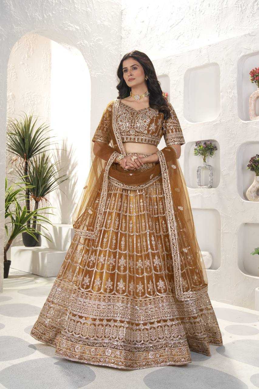 Ynf Net KESH533 5082 Lehengas Wholesale Fancy Lehenga Embroidered Lehenga Lehenga For Engagement Sequins Lehenga Manufacturer