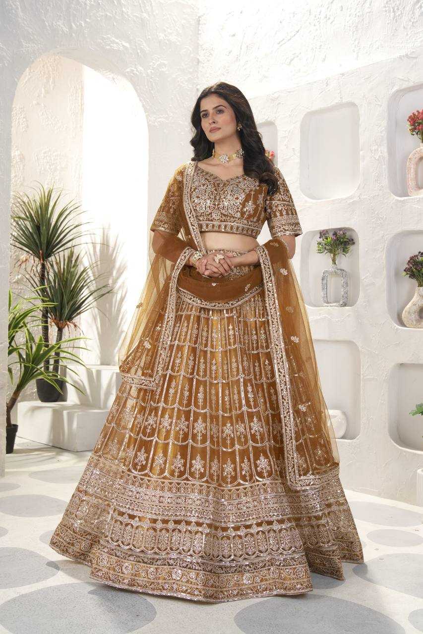 Ynf Net KESH533 5082 Lehengas Wholesale Fancy Lehenga Embroidered Lehenga Lehenga For Engagement Sequins Lehenga Manufacturer