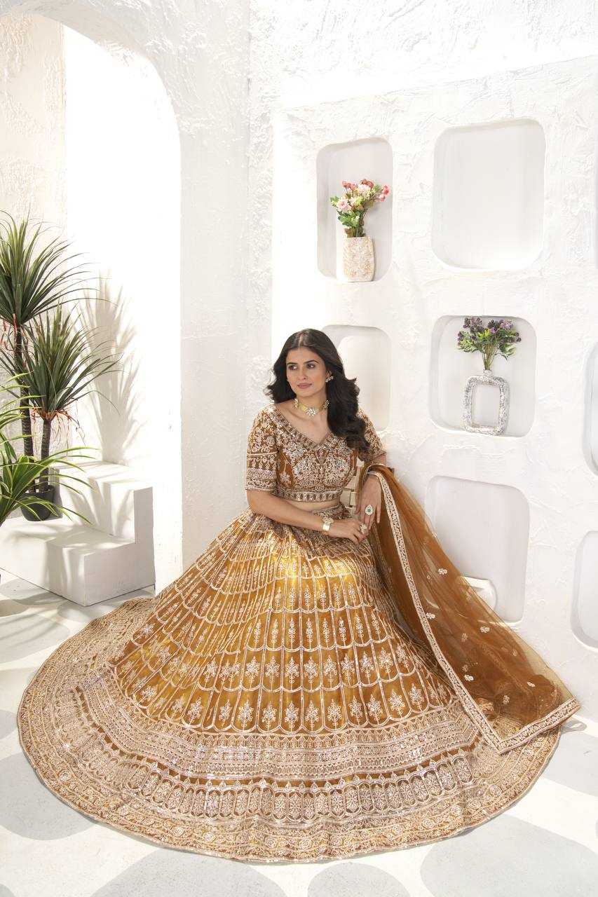 Ynf Net KESH533 5082 Lehengas Wholesale Fancy Lehenga Embroidered Lehenga Lehenga For Engagement Sequins Lehenga Manufacturer